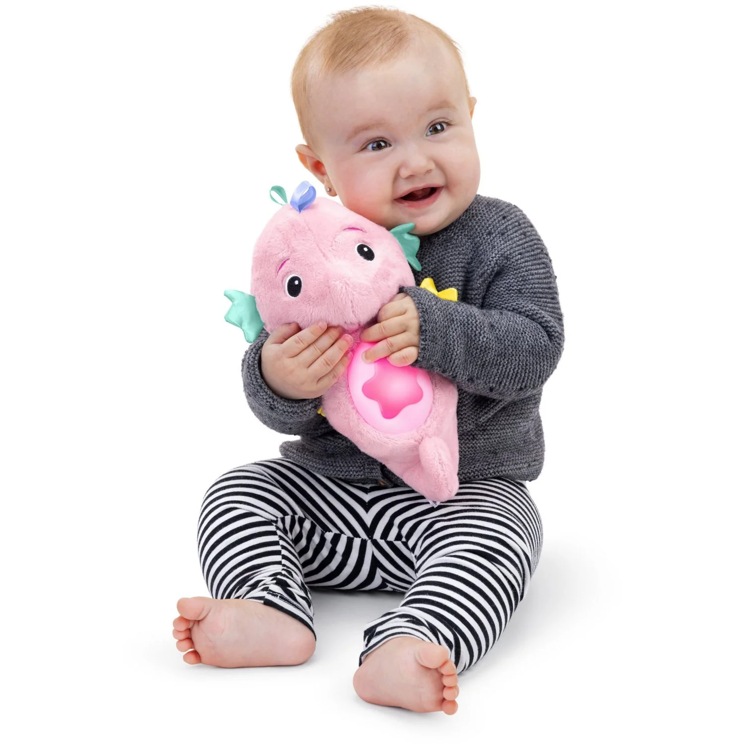 Baby Einstein Pink Sea Dreams Seahorse™ Plush Soother - Image 3