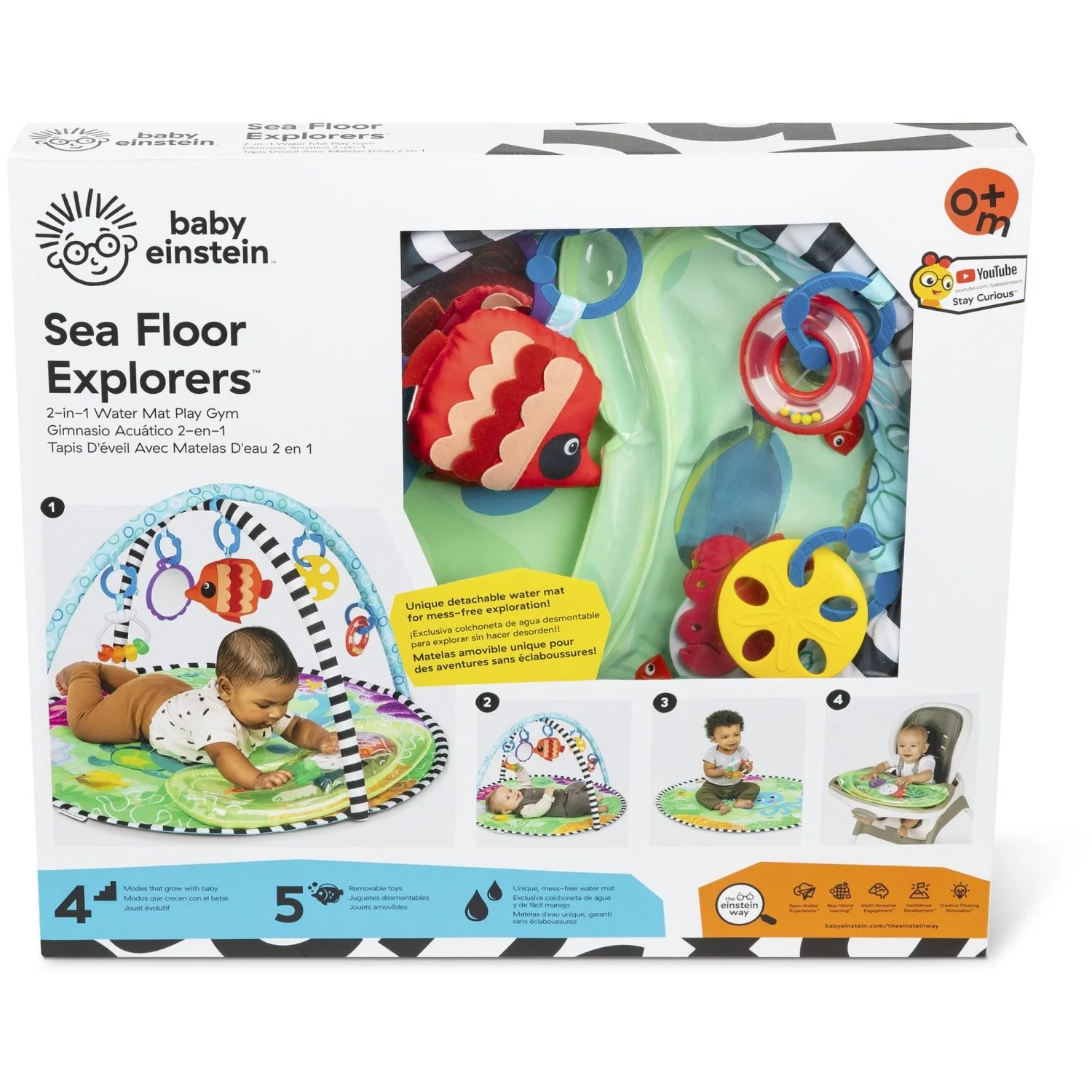 Baby Einstein Sea Floor Explorers™ 2-In-1 Water Mat Play Gym - Image 5