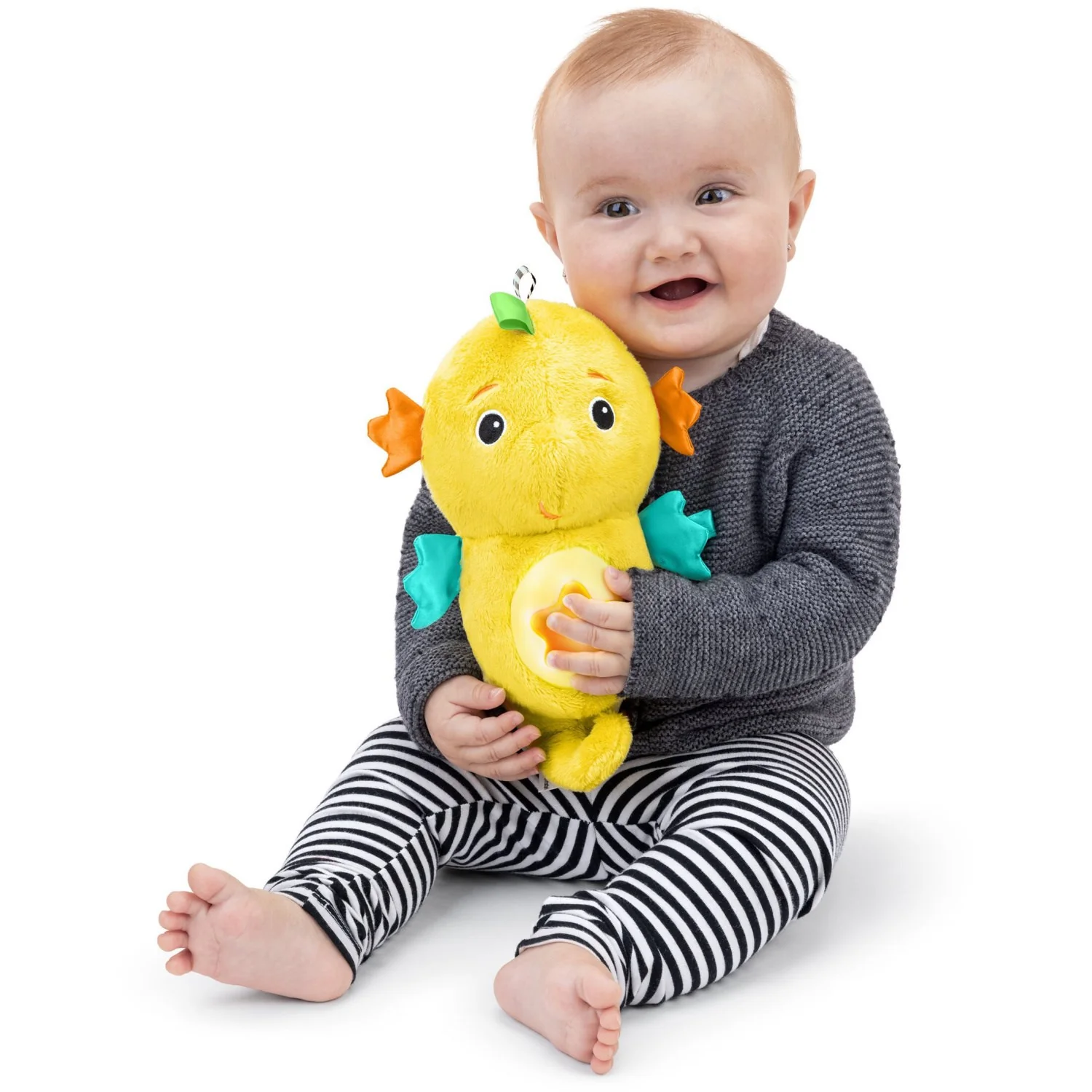 Baby Einstein Yellow Sea Dreams Seahorse™ Plush Soother - Image 2