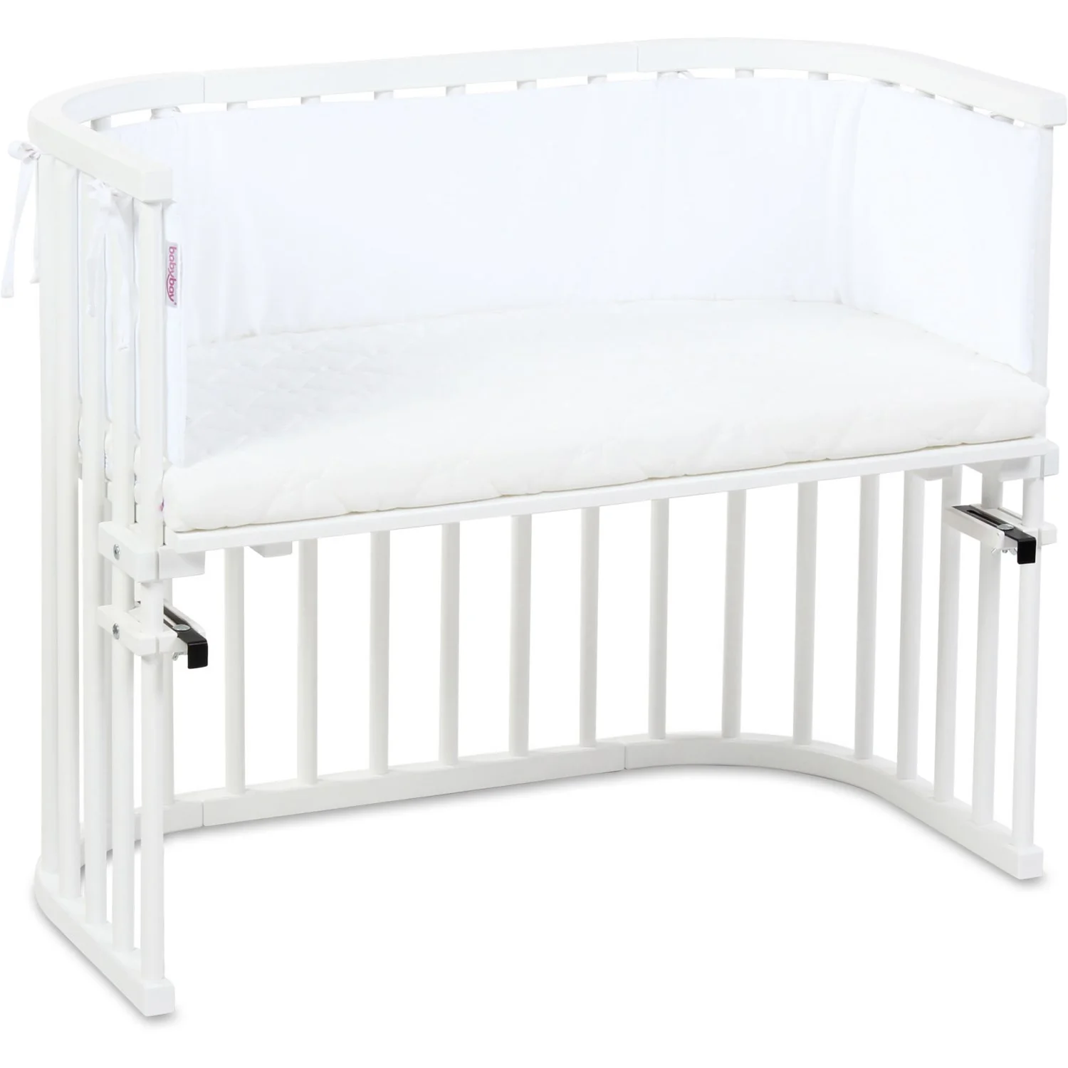 babybay® White Piqué Bed Bumper - Image 2