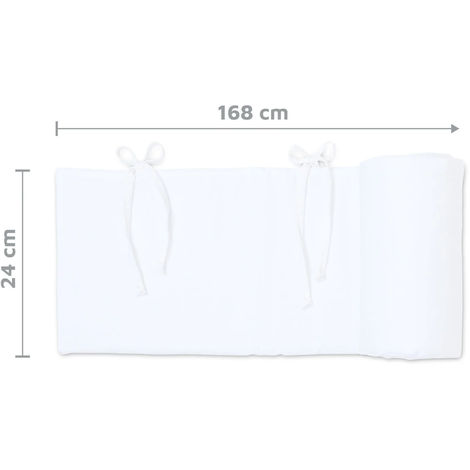 babybay® White Piqué Bed Bumper - Image 5