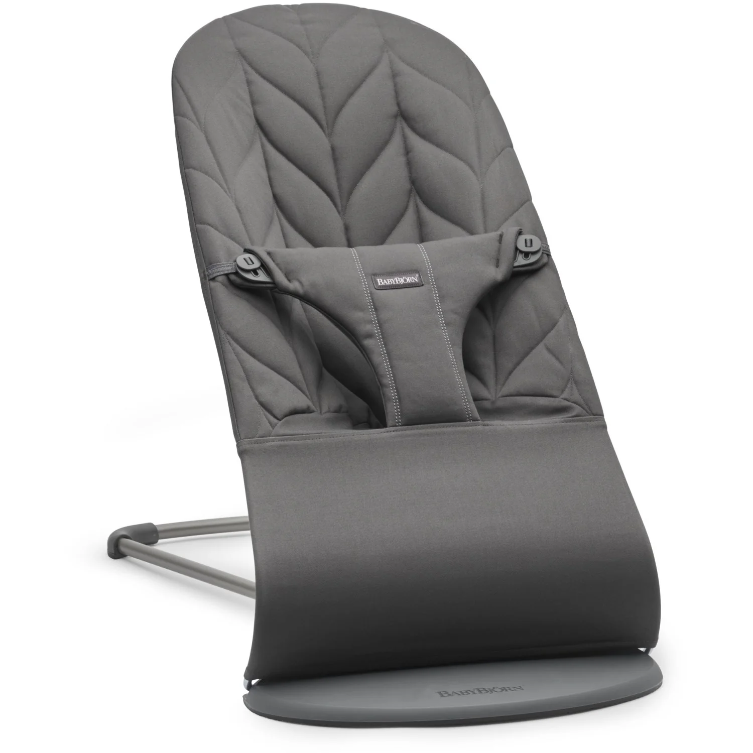 BabyBjörn Anthracite Grey Bouncer Bliss - Woven, Flower Leaf Quilt - Image 14