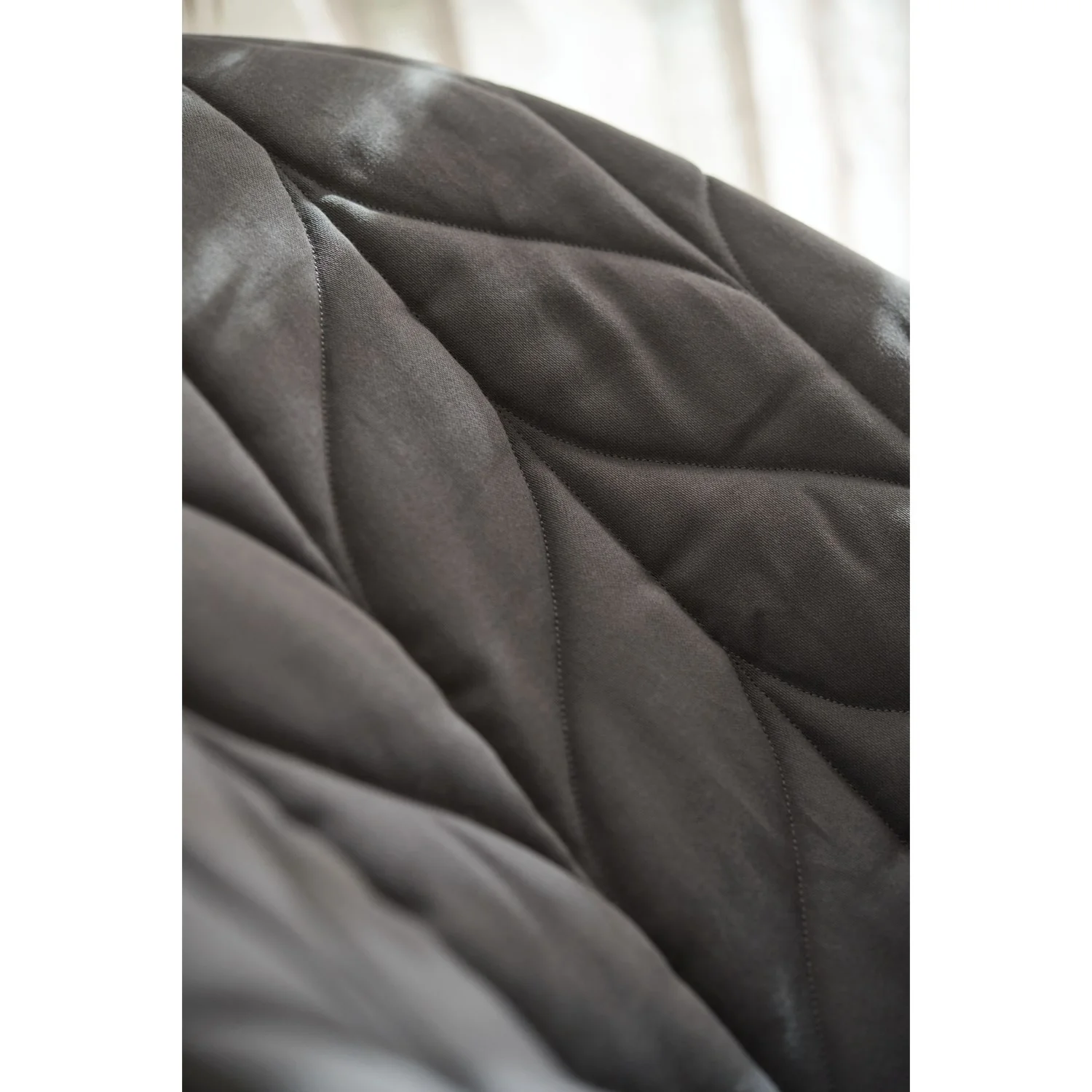 BabyBjörn Anthracite Grey Bouncer Bliss - Woven, Flower Leaf Quilt - Image 18
