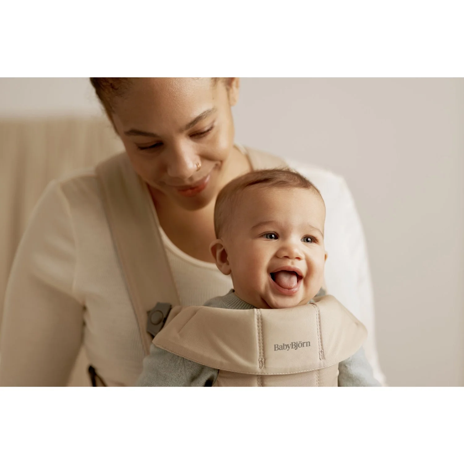 BabyBjörn Beige Baby Carrier Mini - Image 3