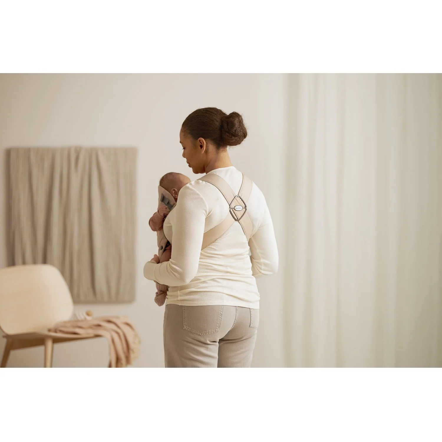BabyBjörn Beige Baby Carrier Mini - Image 4