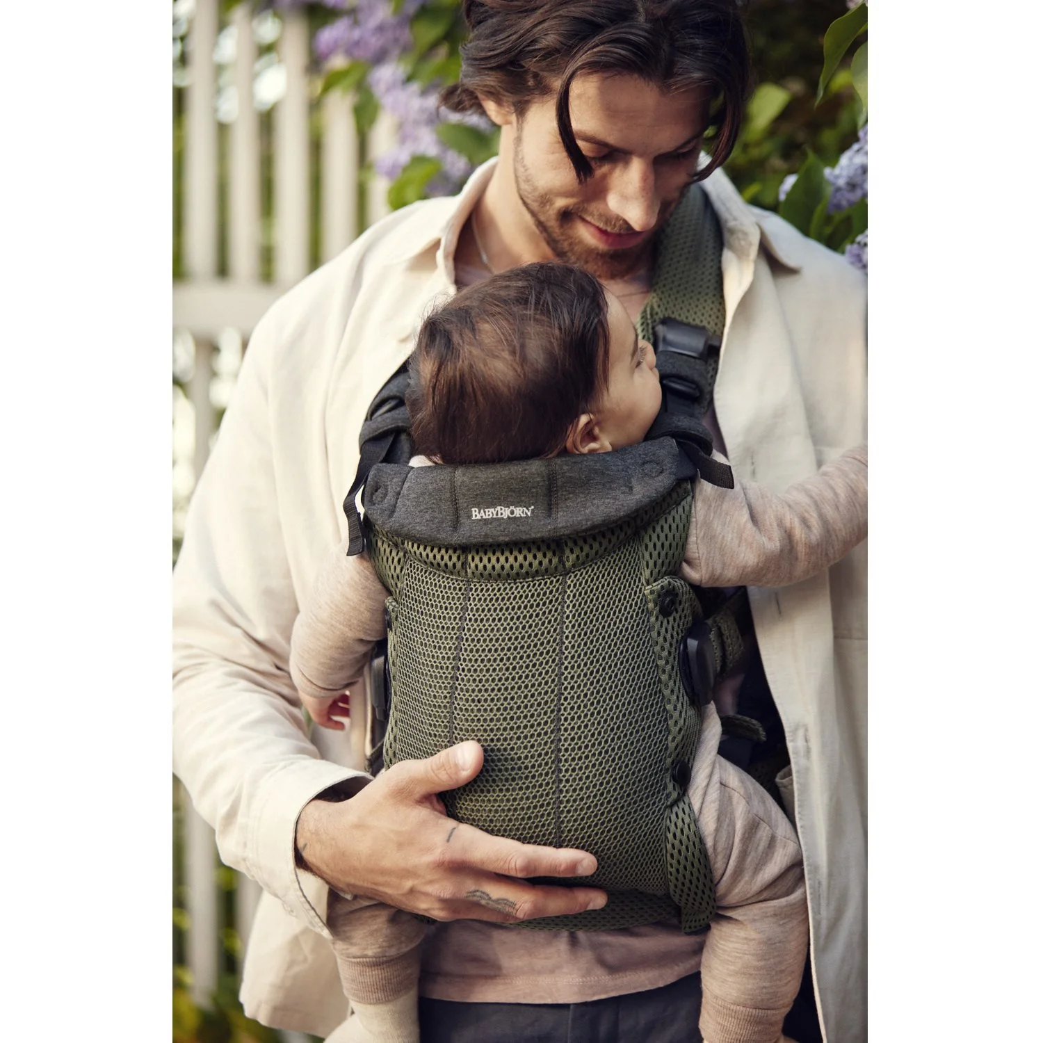 BabyBjörn Dark Green Baby Baby Carrier Harmony - Image 4