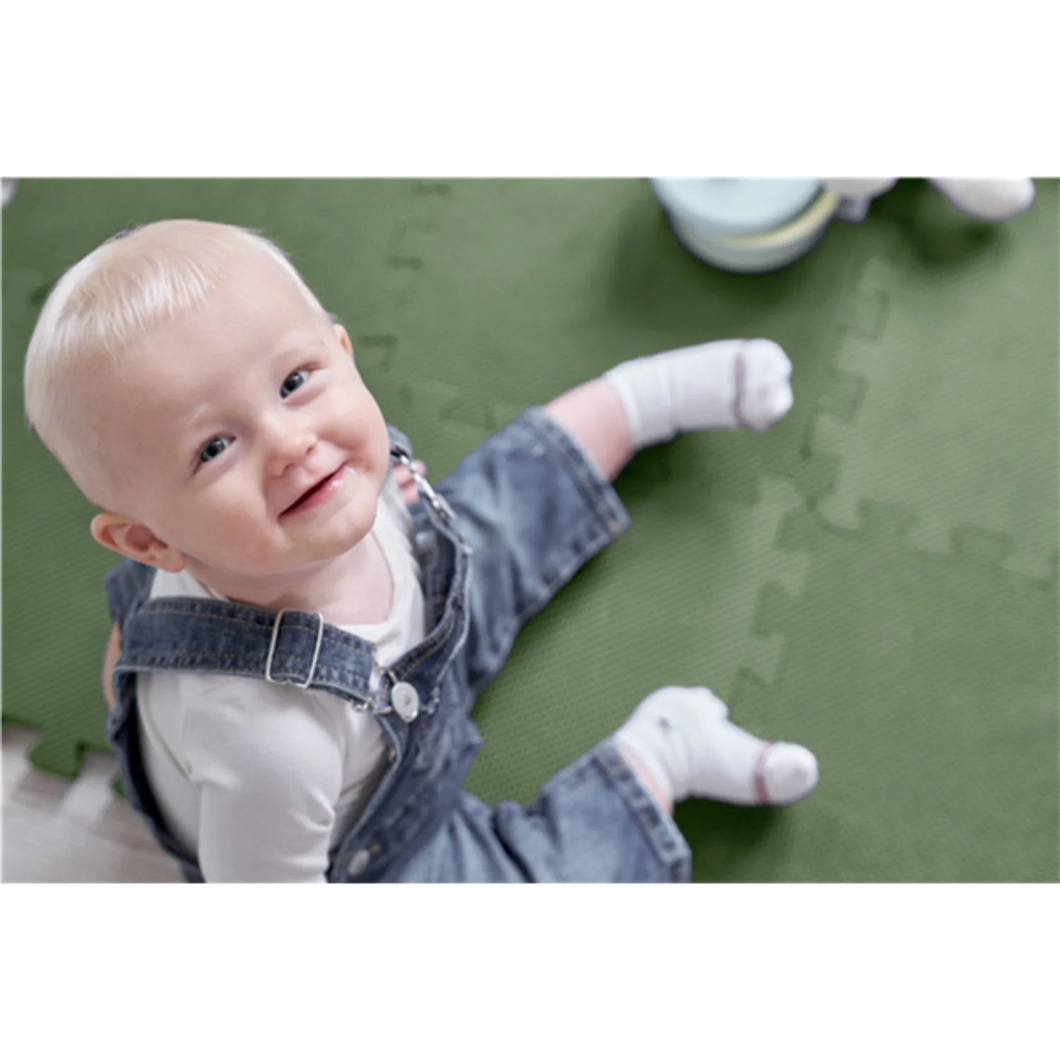 BabyDan Soft Green Playmat - Image 3