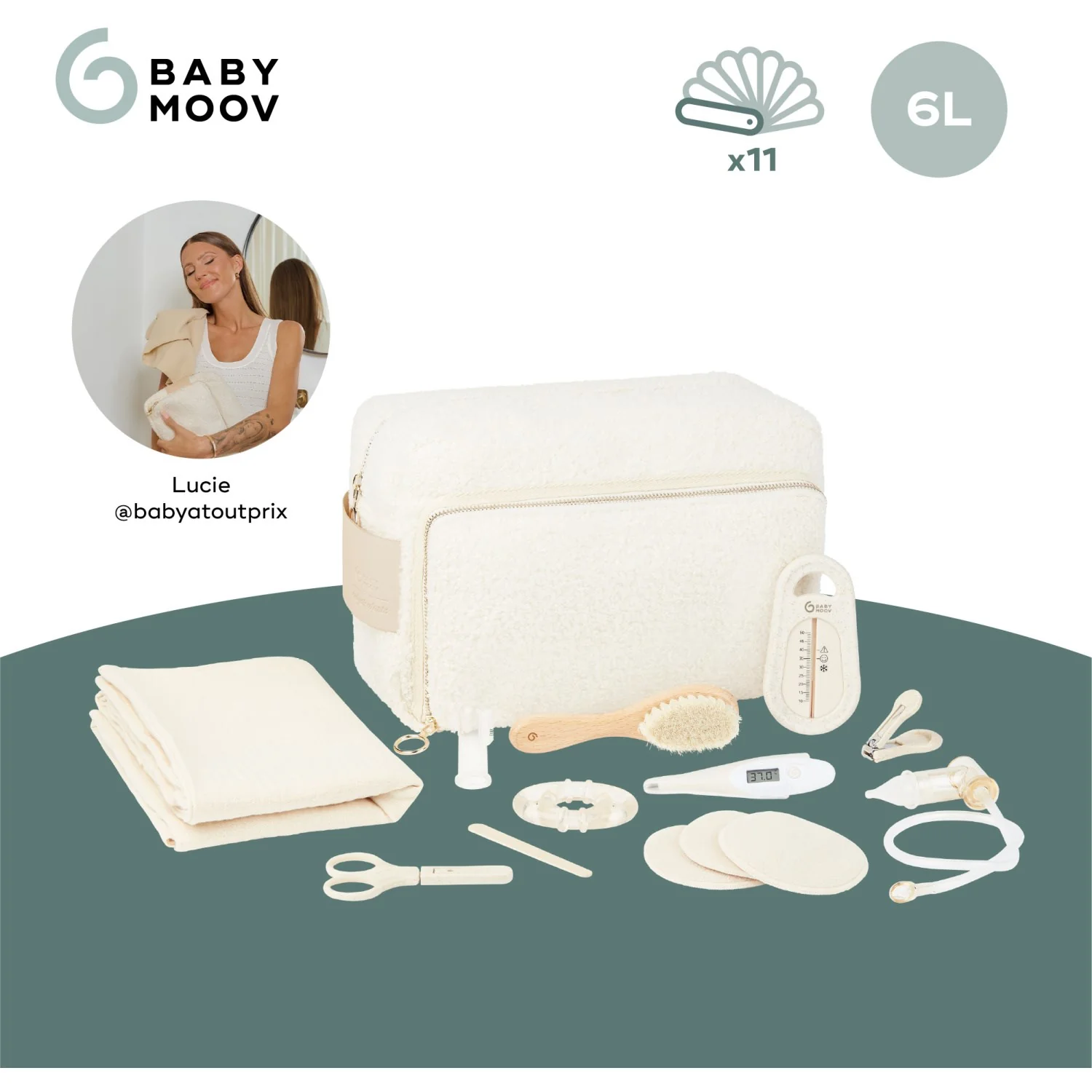 Babymoov Curl White Toiletry Set - Image 6