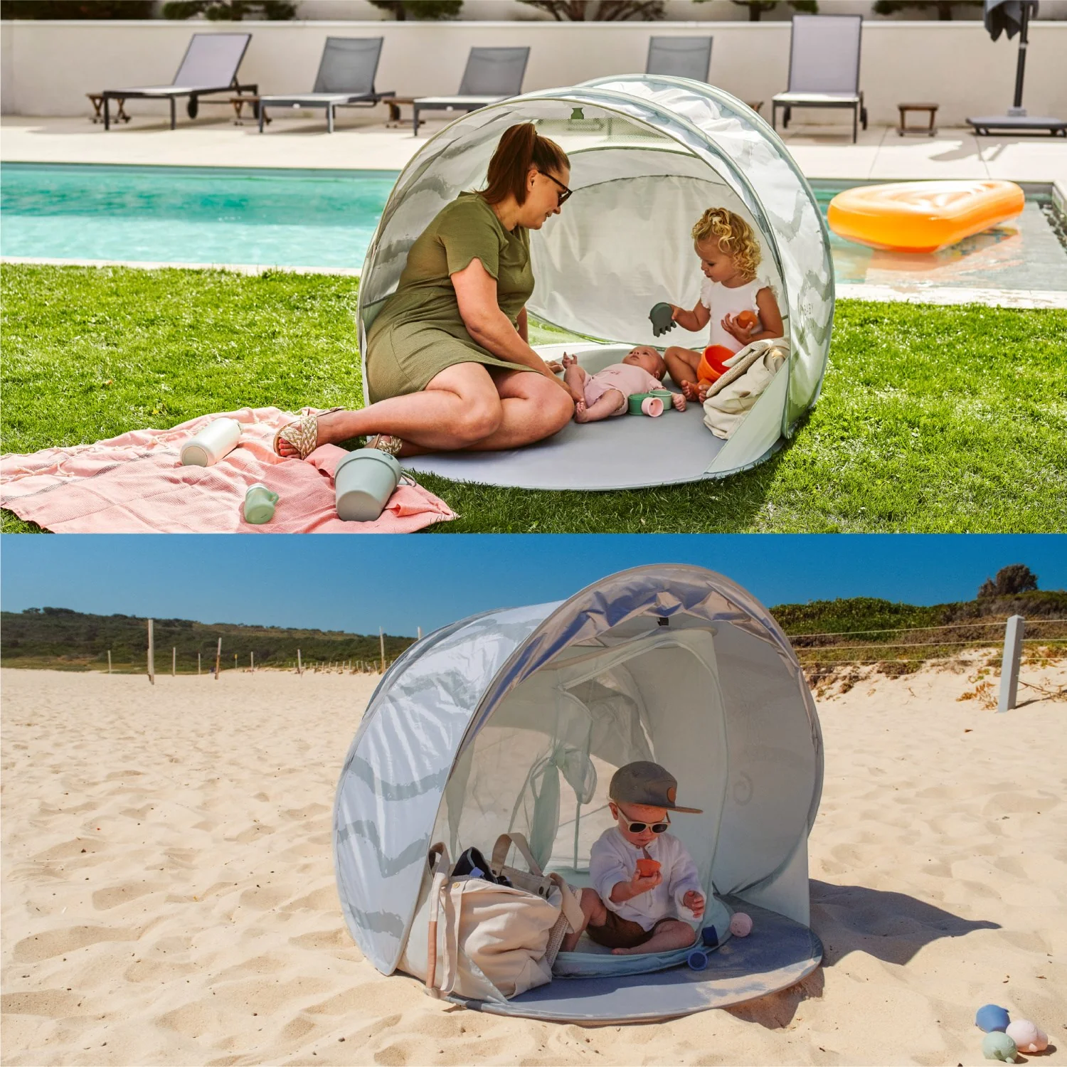 Babymoov Green Lagoon Anti UV Shelter Moov & Protect - Image 3