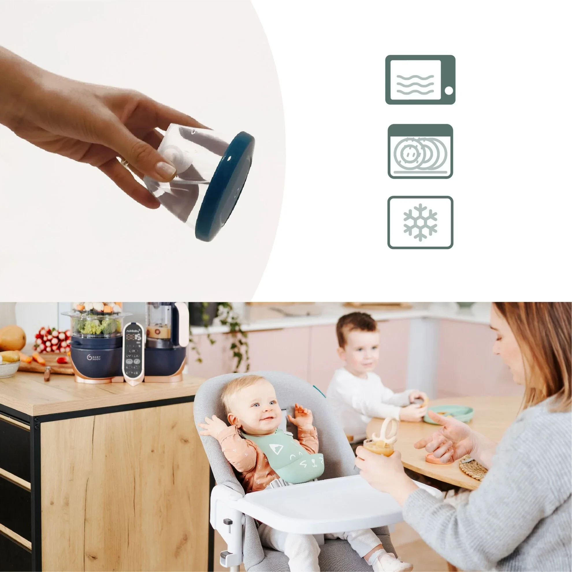 Babymoov Multi Food Containers Multi Set + Spoons - Image 3