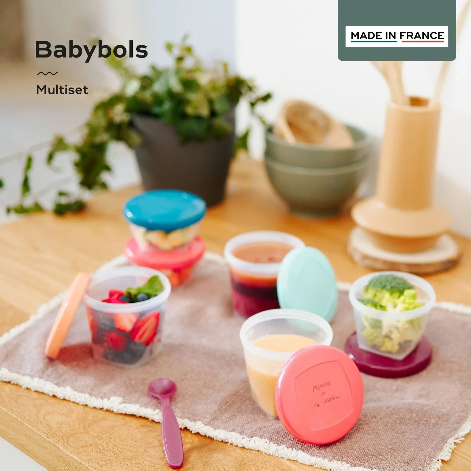 Babymoov Multi Food Containers Multi Set + Spoons - Image 4