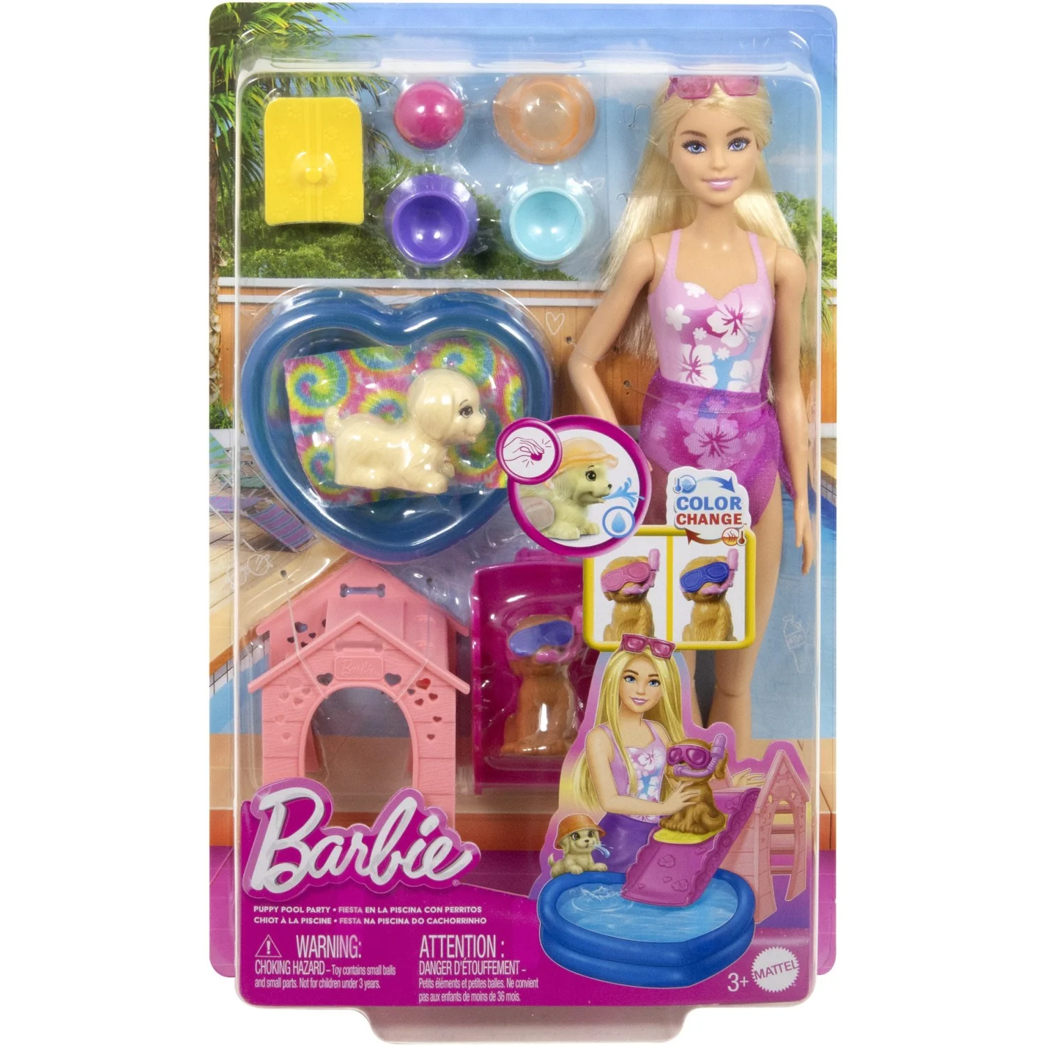 Barbie® Puppy Pool Party Aloha Blonde - Image 7