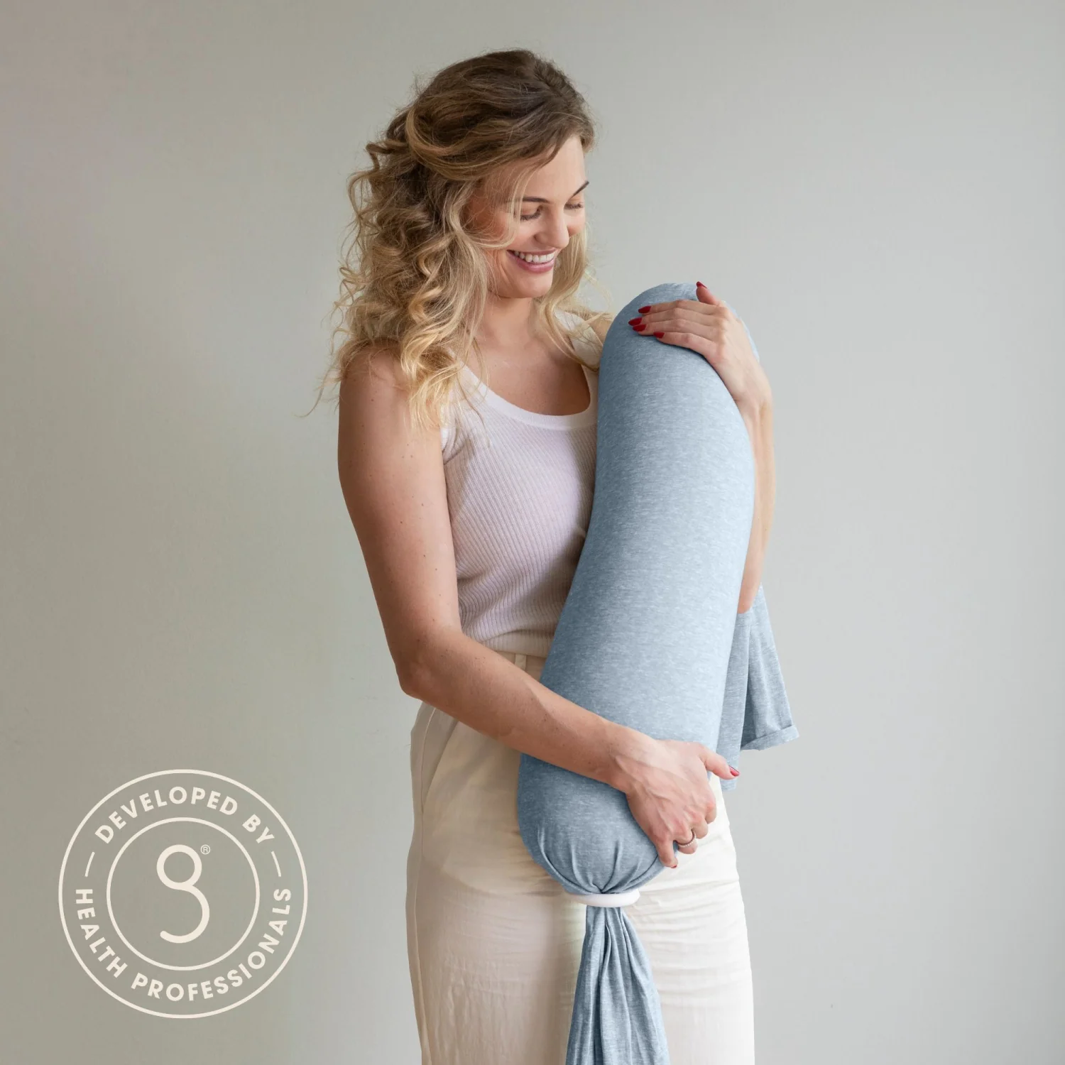 bbhugme Blue/Melange Nursing Pillow - Image 6