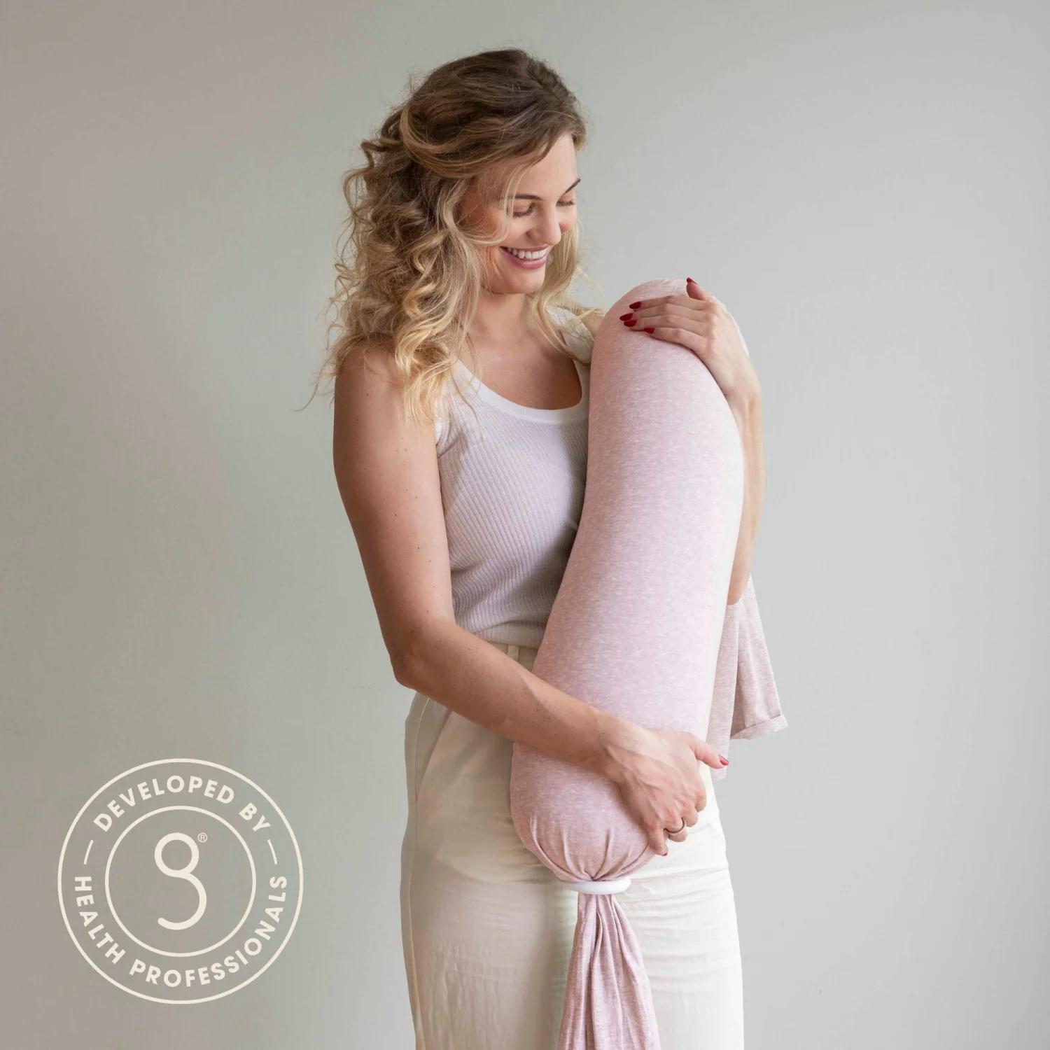 bbhugme Pink/Melange Nursing Pillow - Image 5