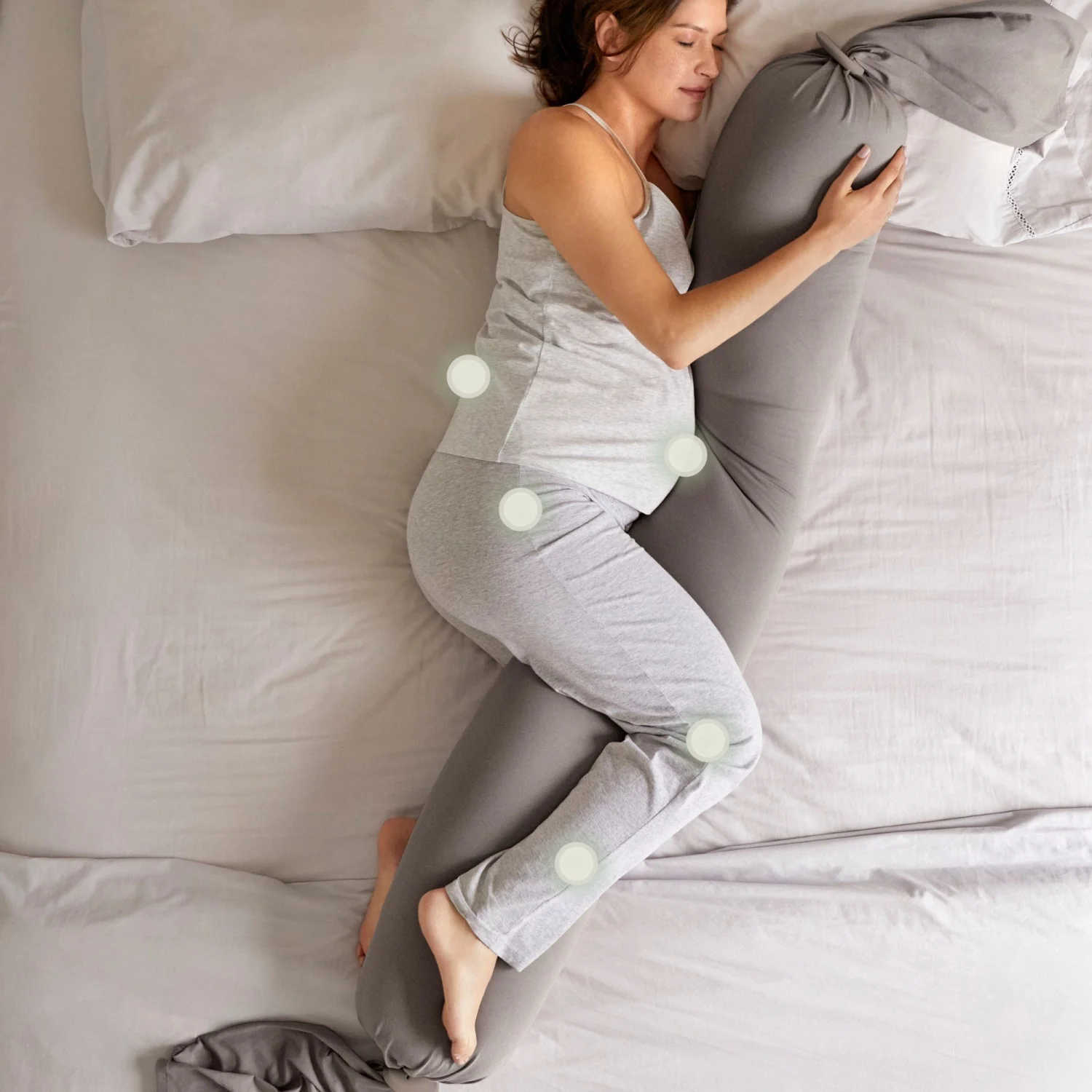bbhugme Stone/Plum Pregnancy Pillow - Image 3