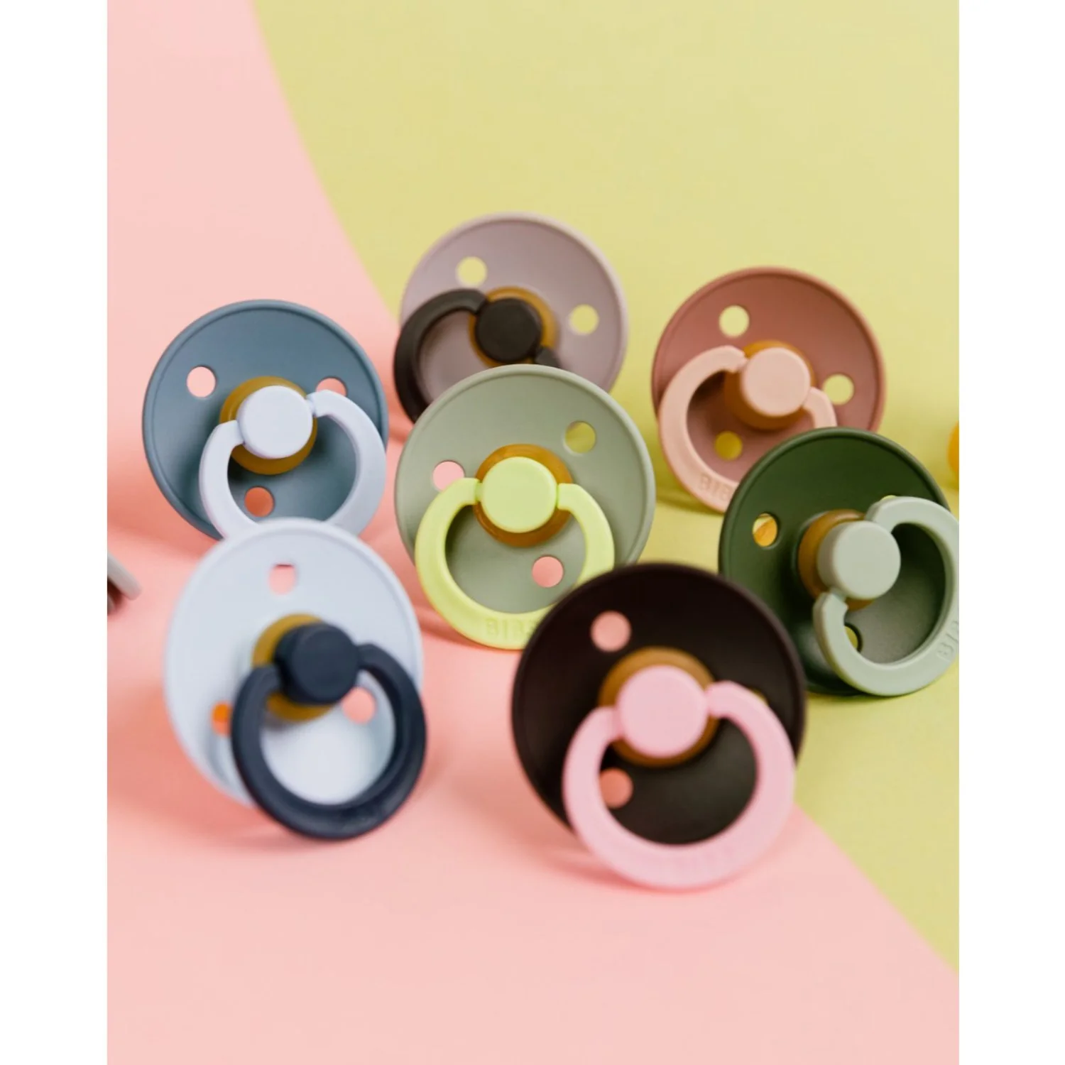 Bibs Baby Blue Pacifier Studio Colour 2-Pack Fusion Latex Petrol Mix - Image 11