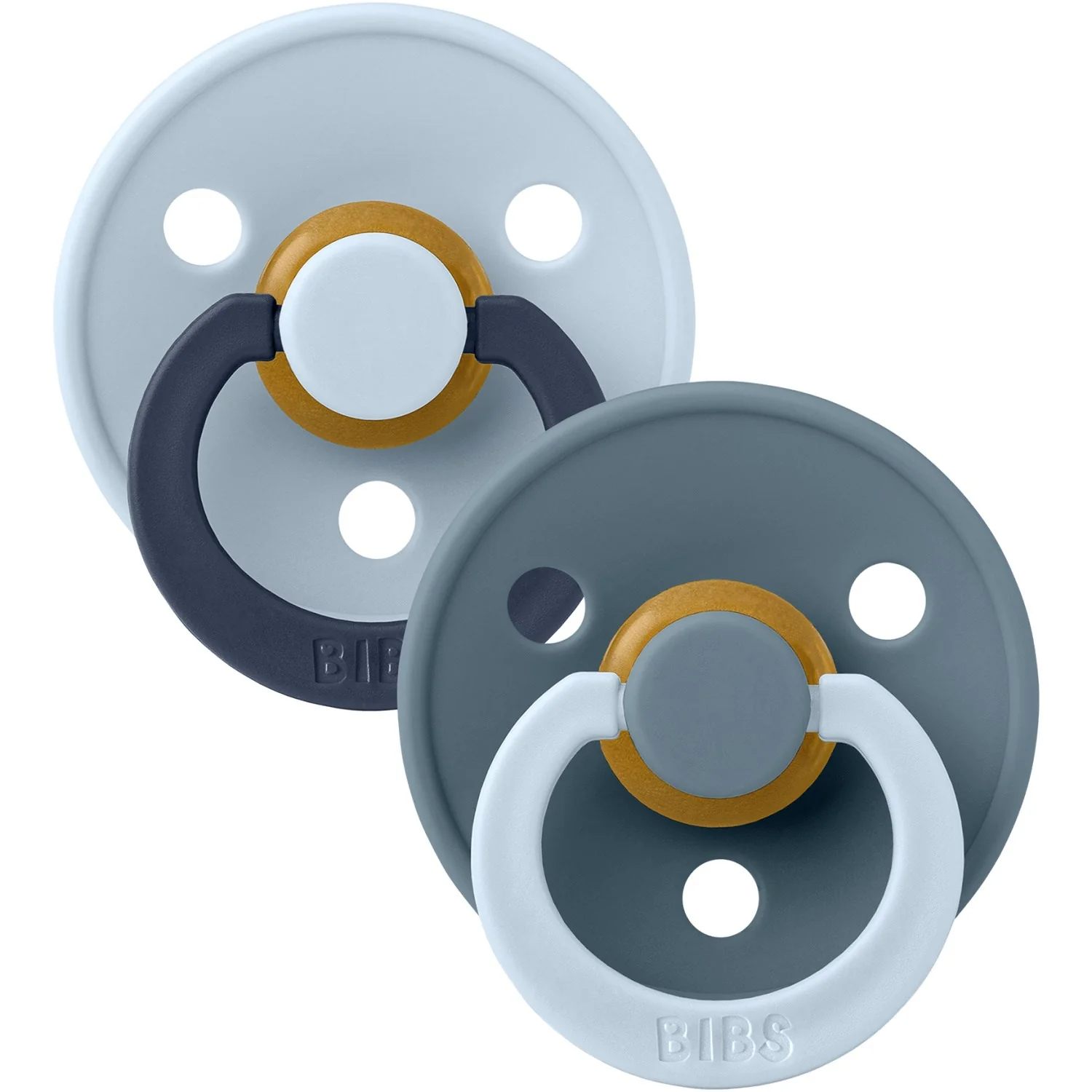 Bibs Baby Blue Pacifier Studio Colour 2-Pack Fusion Latex Petrol Mix - Image 18