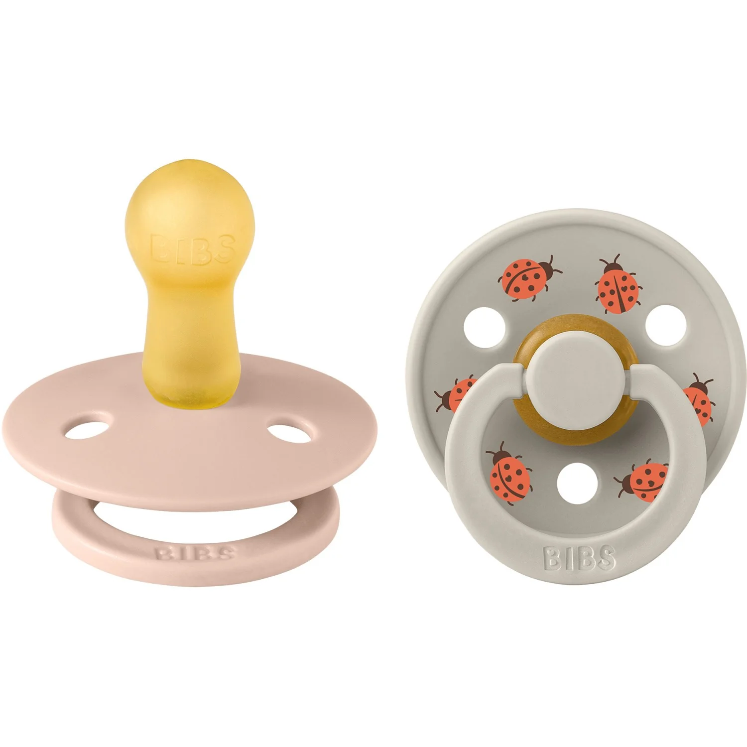 Bibs Blush Mix Pacifier Studio Colour Ladybug Latex 2-Pack - Image 3