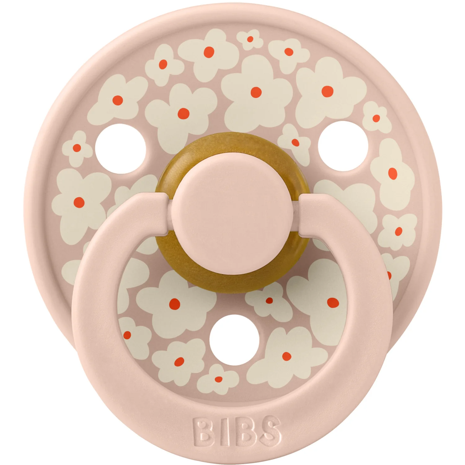 Bibs Blush Pacifier & Clip Gift Set Jasmine Field Latex - Image 2
