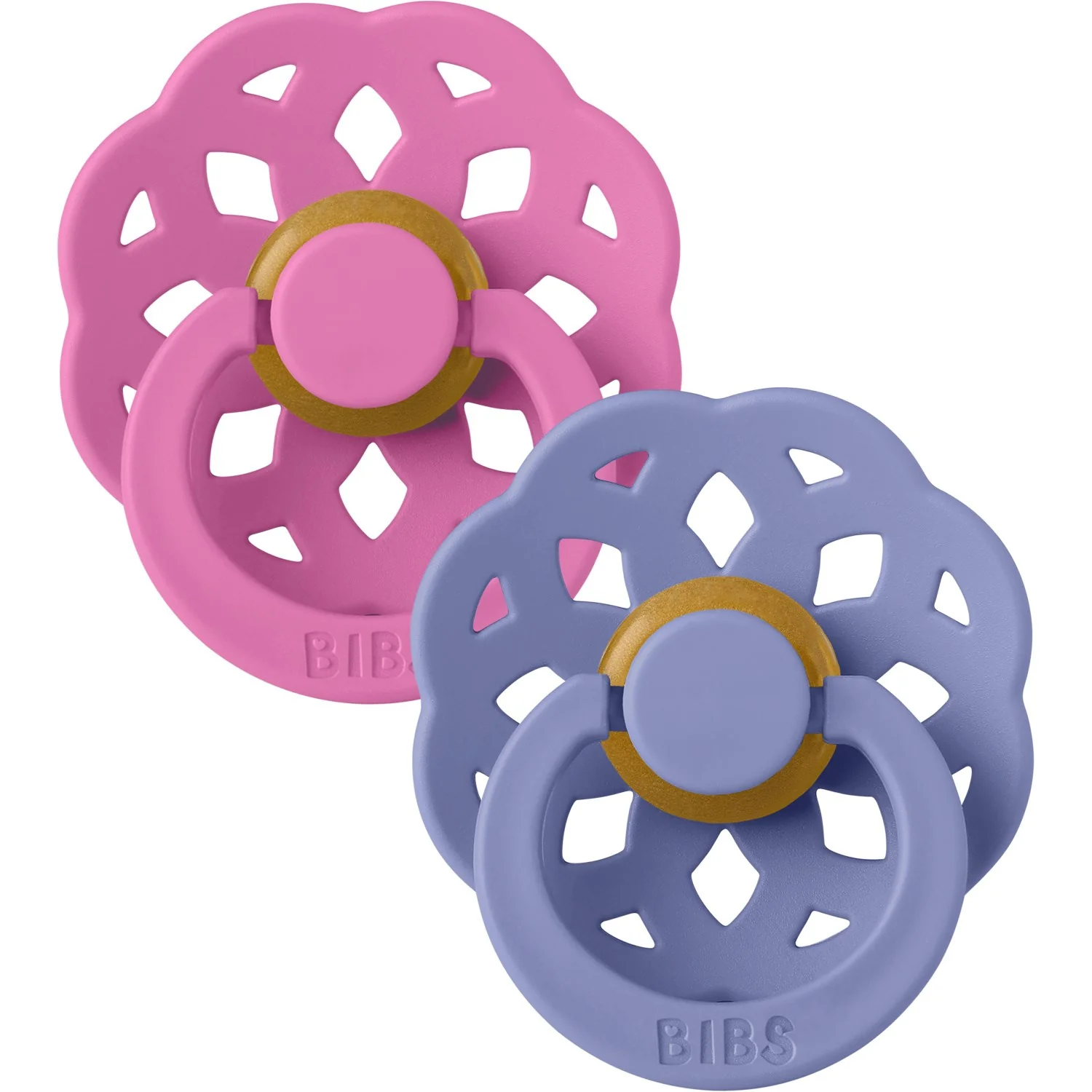 Bibs Bubblegum/Peri Pacifier Boheme 2-Pack Latex - Image 7