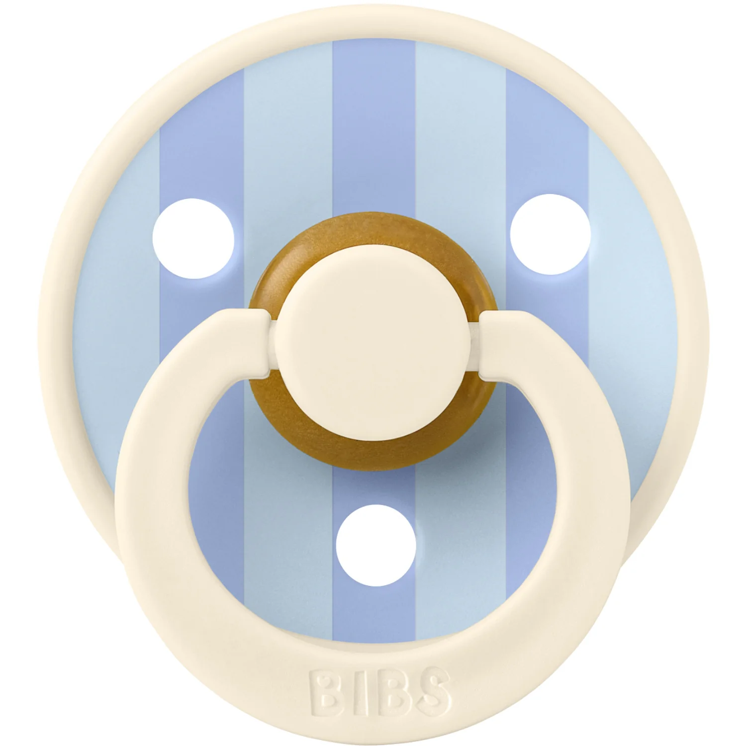 Bibs Dusty Blue Pacifier & Clip Gift Set Pin & Block Latex - Image 3