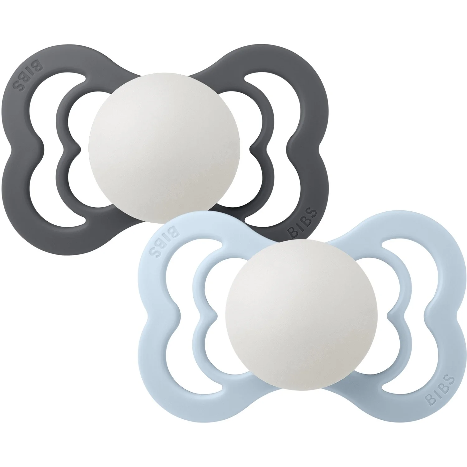 Bibs Iron Glow/Baby Blue Glow Pacifier Supreme 2-Pack Silicone - Image 7