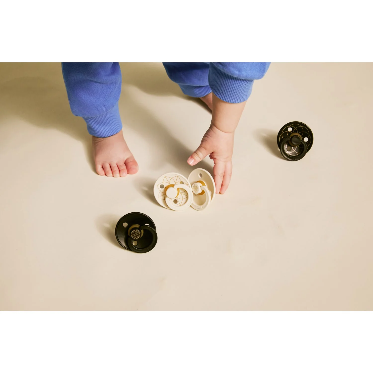 Bibs Ivory Gold Black Gold Pacifier Studio Colour 4 Pack Noor & Layl Latex - Image 14