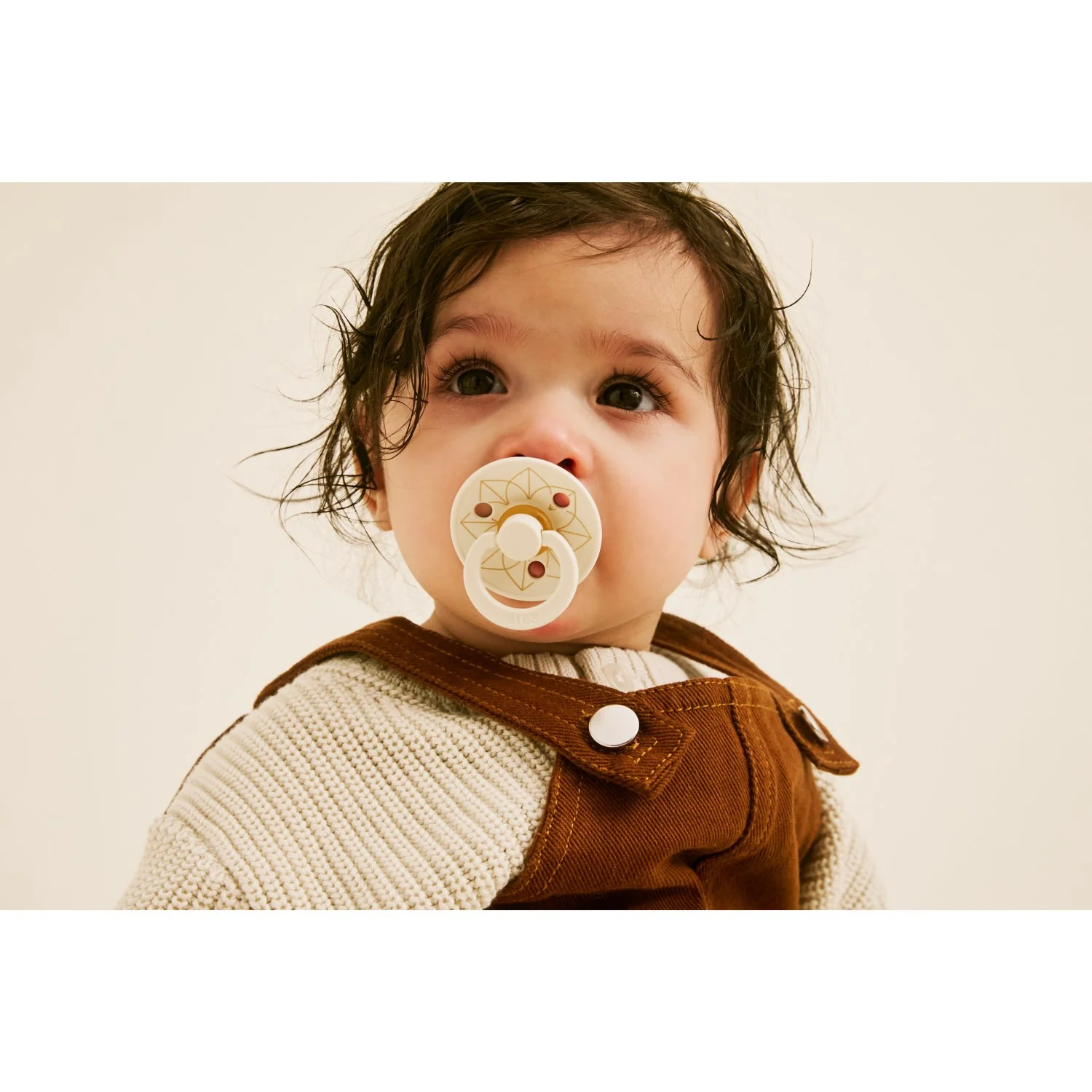 Bibs Ivory Gold Pacifier Studio Colour 2 Pack Noor Latex - Image 11