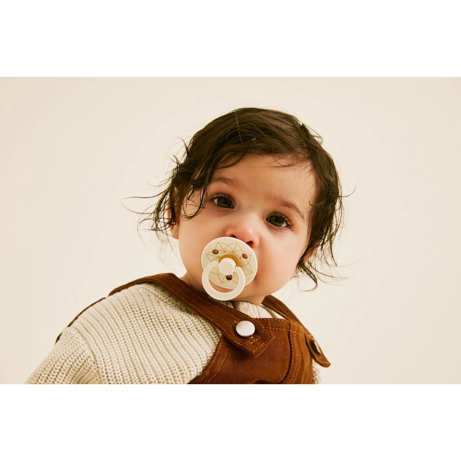 Bibs Ivory Gold Pacifier Studio Colour 2 Pack Noor Latex - Image 12