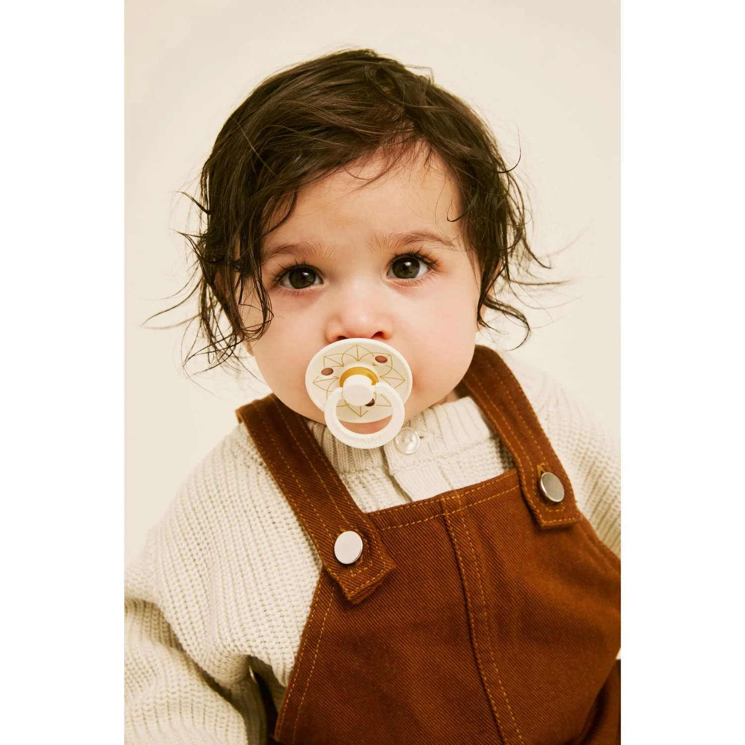Bibs Ivory Gold Pacifier Studio Colour 2 Pack Noor Latex - Image 14