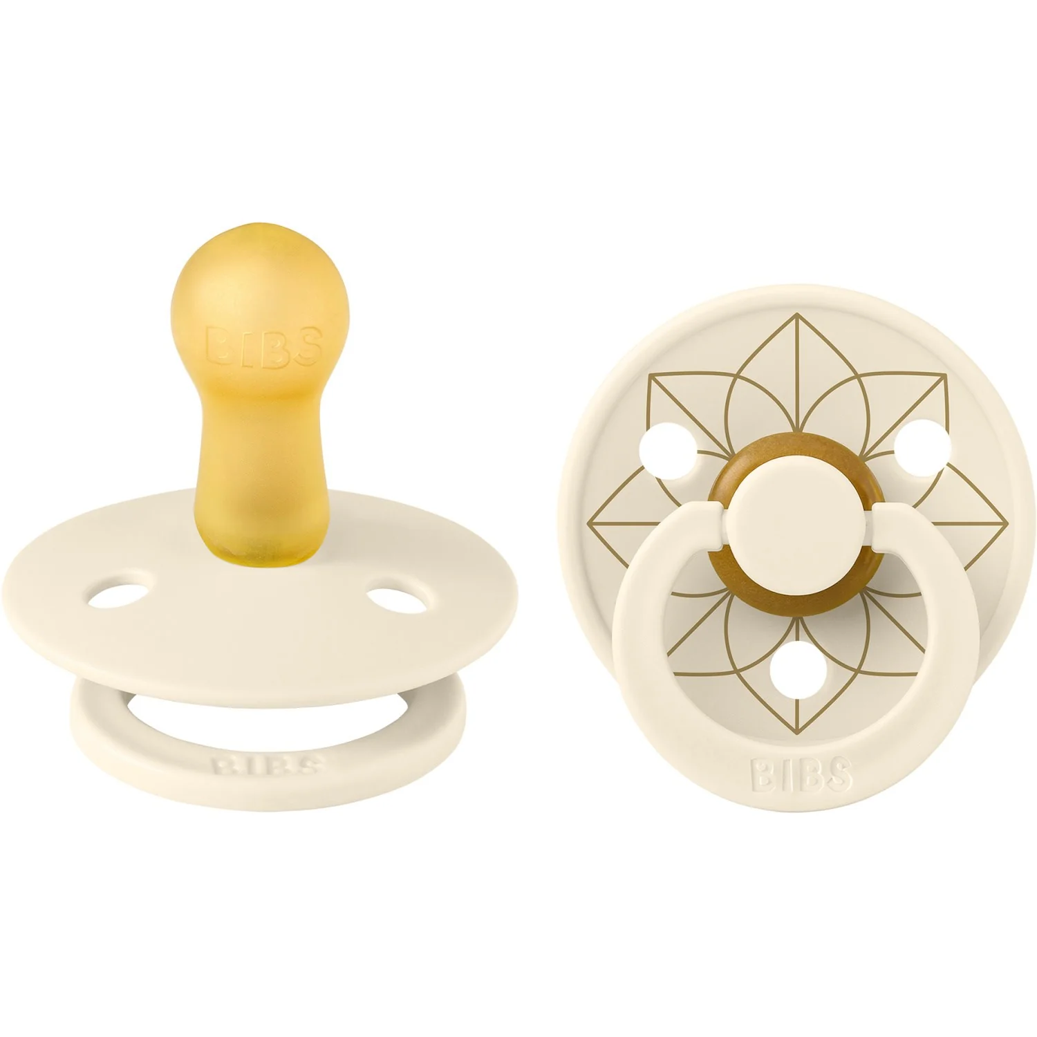 Bibs Ivory Gold Pacifier Studio Colour 2 Pack Noor Latex - Image 16
