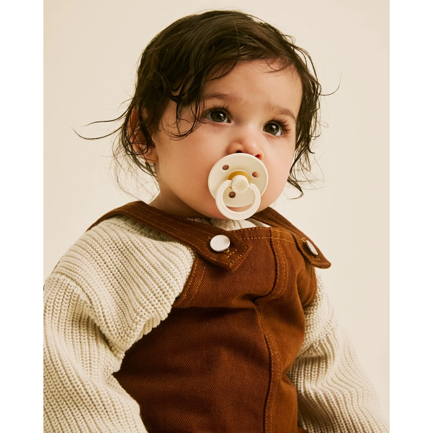 Bibs Ivory Gold Pacifier Studio Colour 2 Pack Noor Latex - Image 8