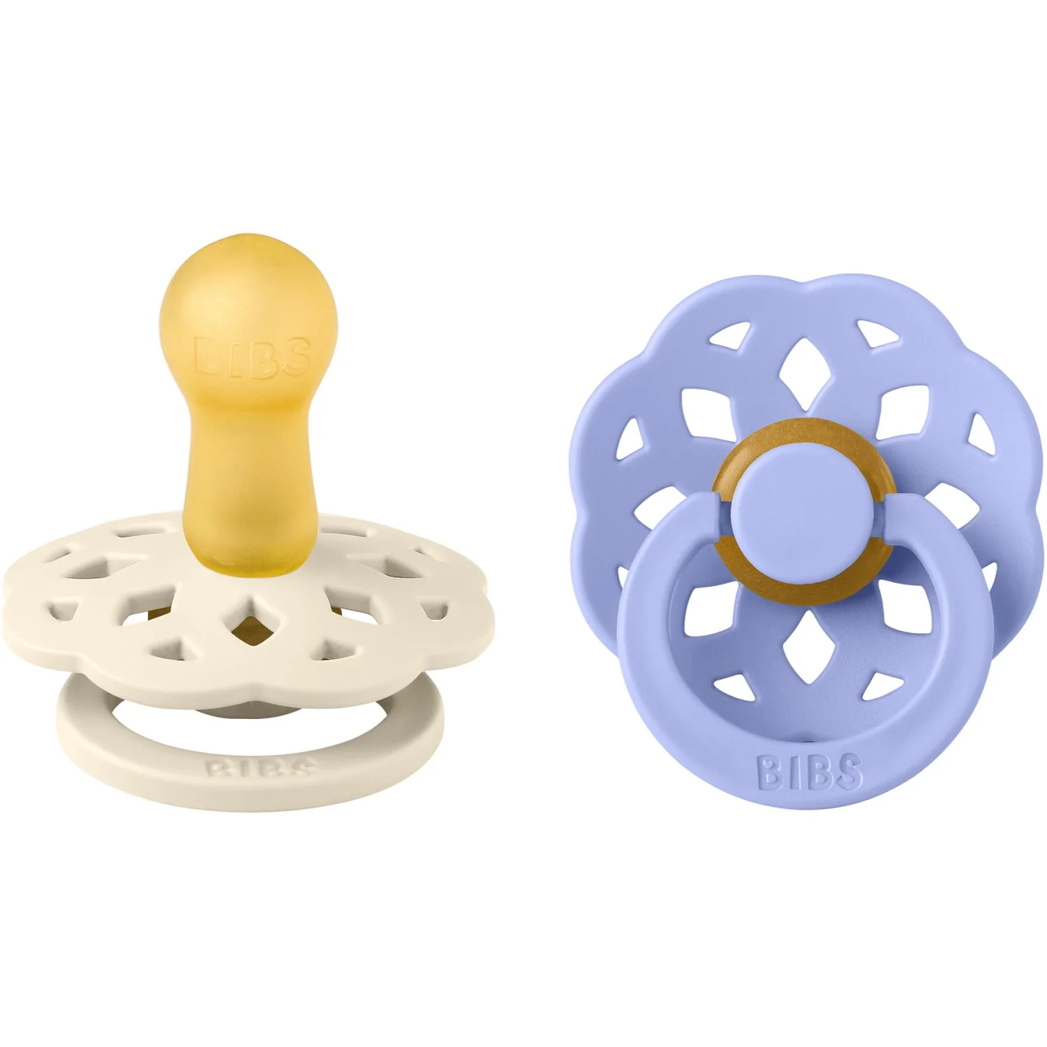 Bibs Ivory/Hush Pacifier Boheme 2-Pack Latex - Image 6
