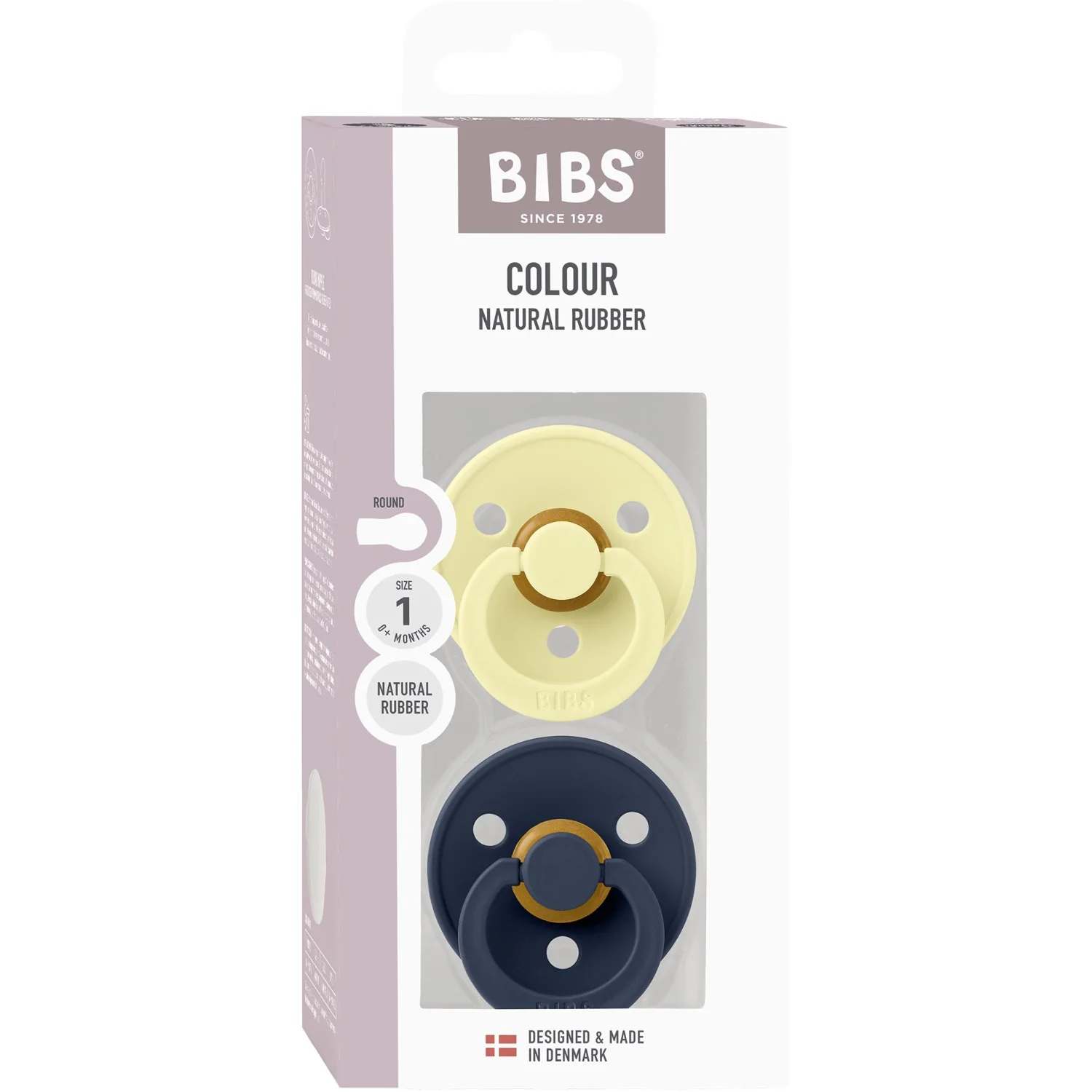 Bibs Luna Pacifier Colour 2-Pack Latex Deep Space - Image 12