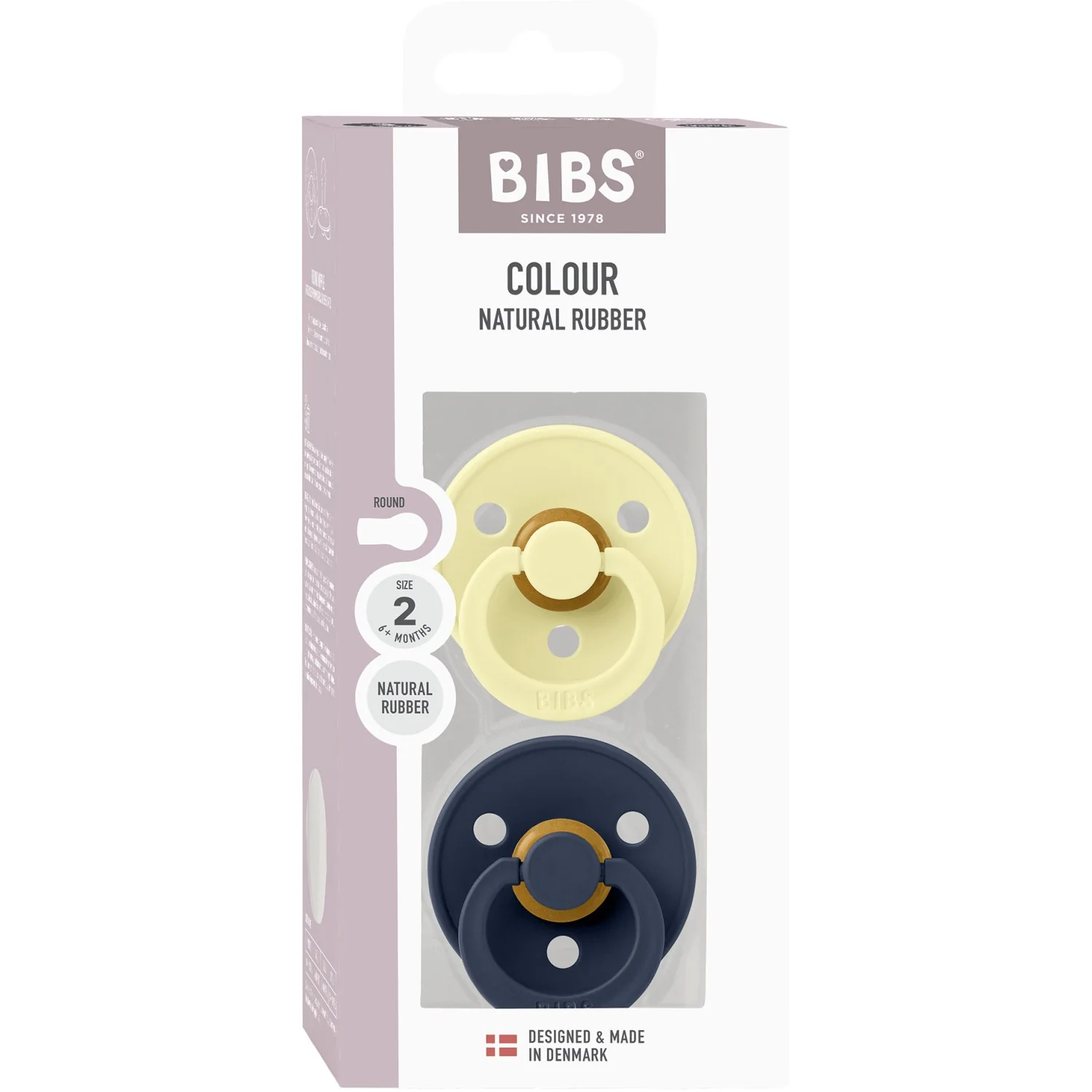 Bibs Luna Pacifier Colour 2-Pack Latex Deep Space - Image 16