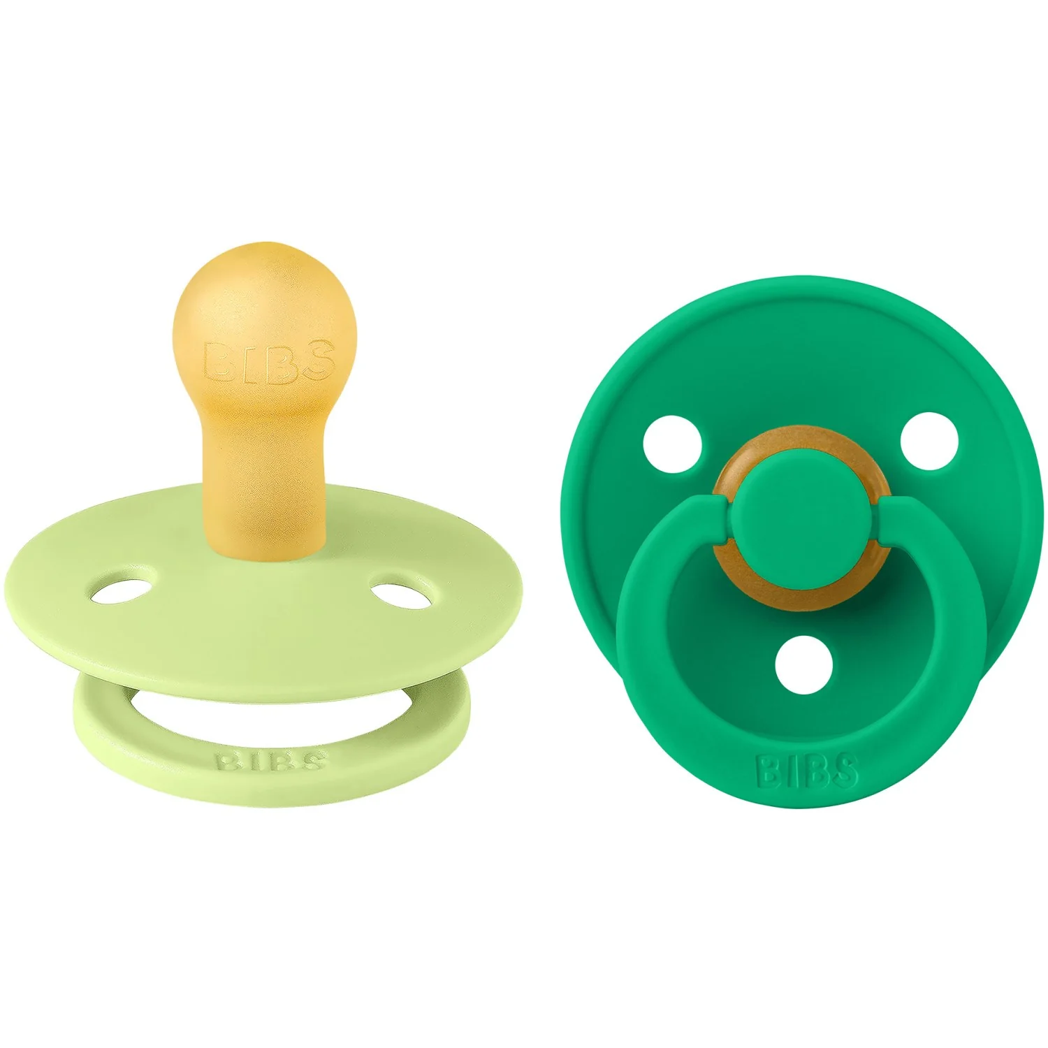 Bibs Matcha/Cactus Pacifier Colour 2-Pack Latex - Image 2