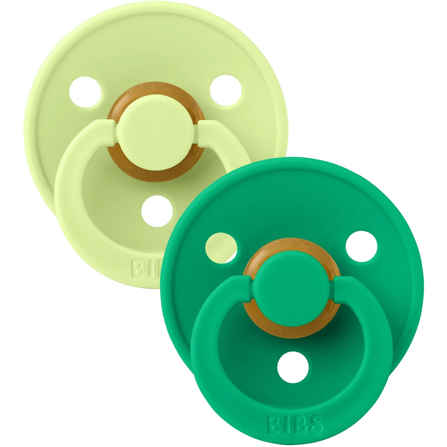 Bibs Matcha/Cactus Pacifier Colour 2-Pack Latex - Image 3