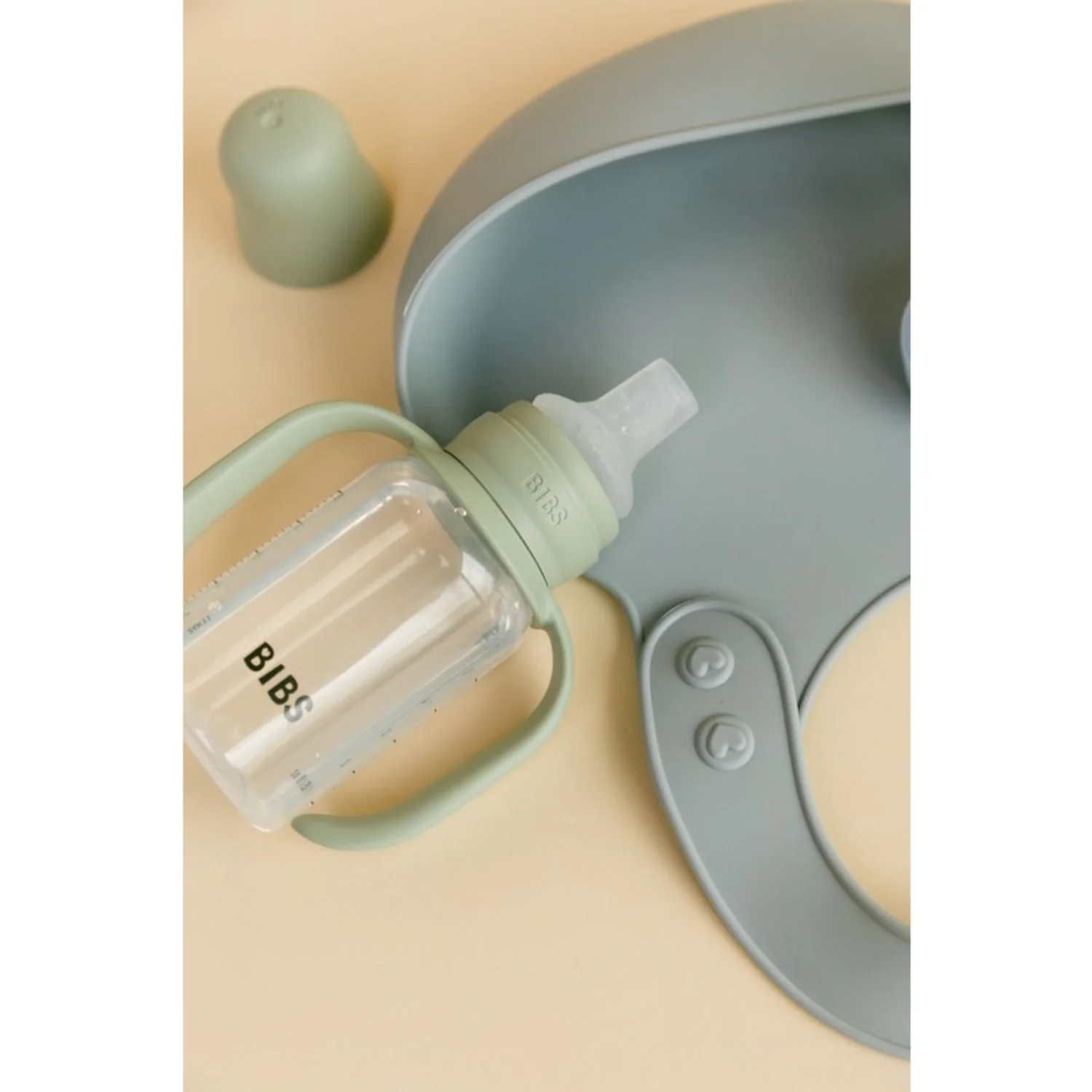 Bibs Sage Baby Sippy Bottle Spout Round Silicone Slow Flow - Image 7