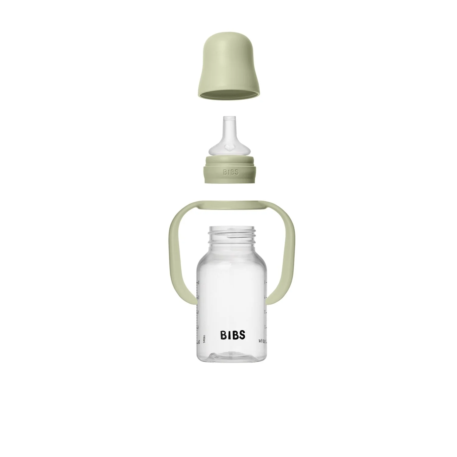 Bibs Sage Baby Sippy Bottle Spout Round Silicone Slow Flow - Image 9