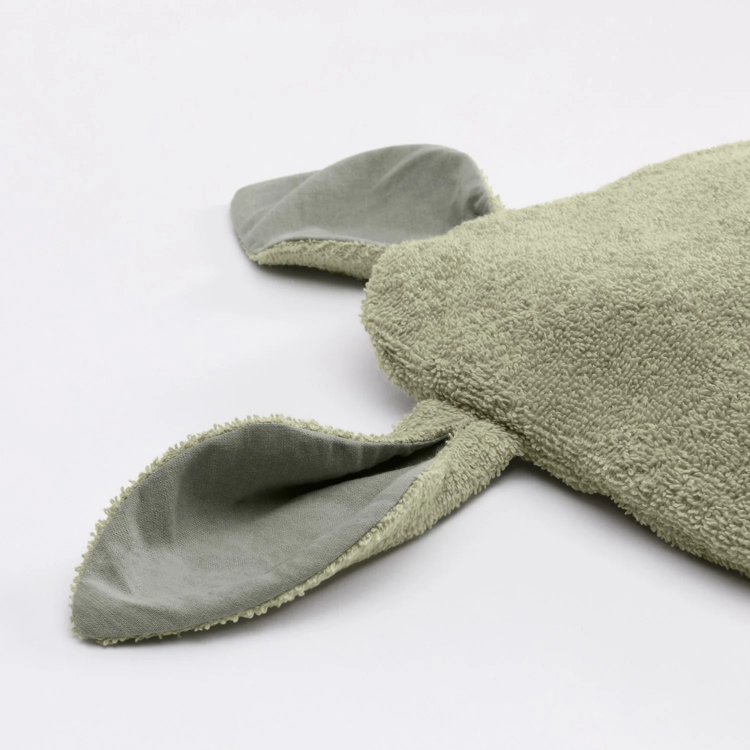 Bibs Sage Kangaroo Hoodie Towel Baby - Image 2