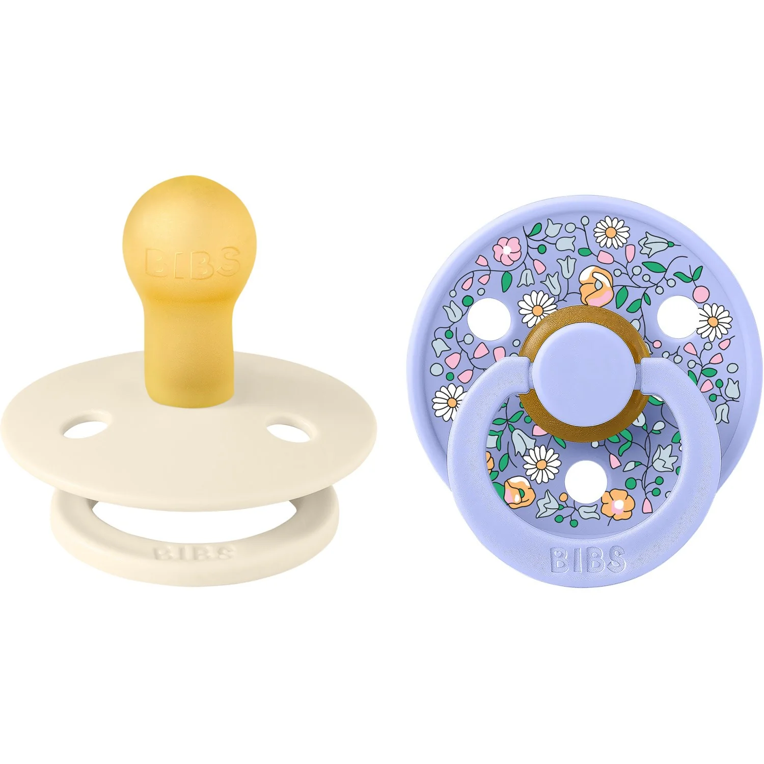 Bibs X Liberty Ivory Mix Pacifier Colour 2-Pack Chloe Meadow Latex - Image 2