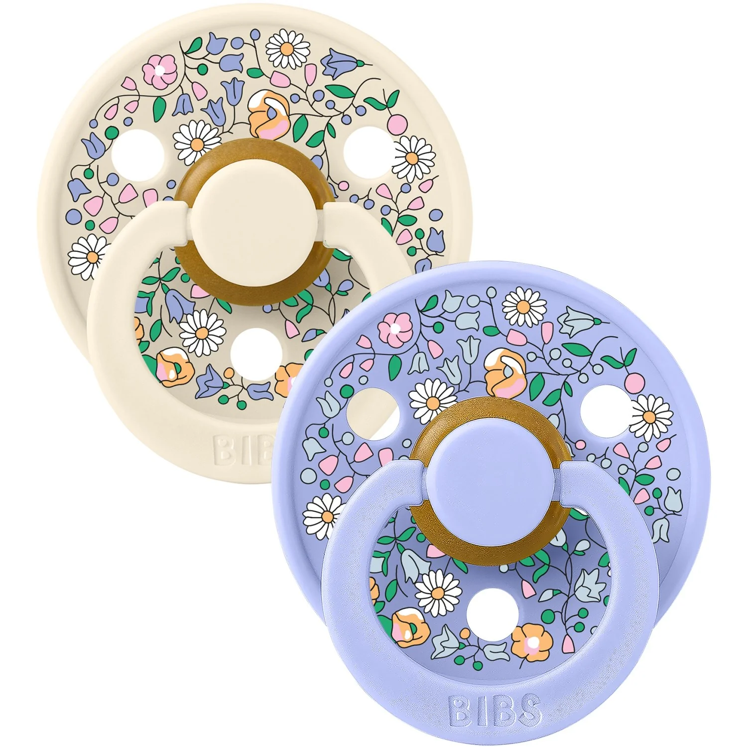 Bibs X Liberty Ivory Mix Pacifier Colour 2-Pack Chloe Meadow Latex - Image 3