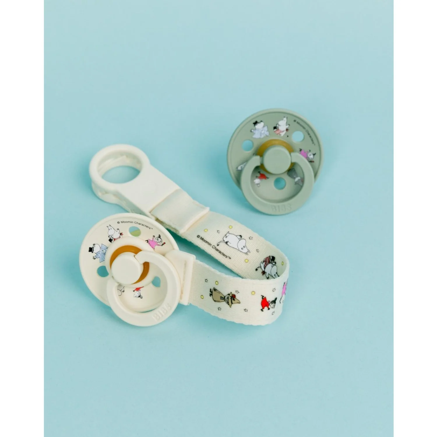 Bibs X Moomin Ivory Pacifier Clip Loop - Image 10