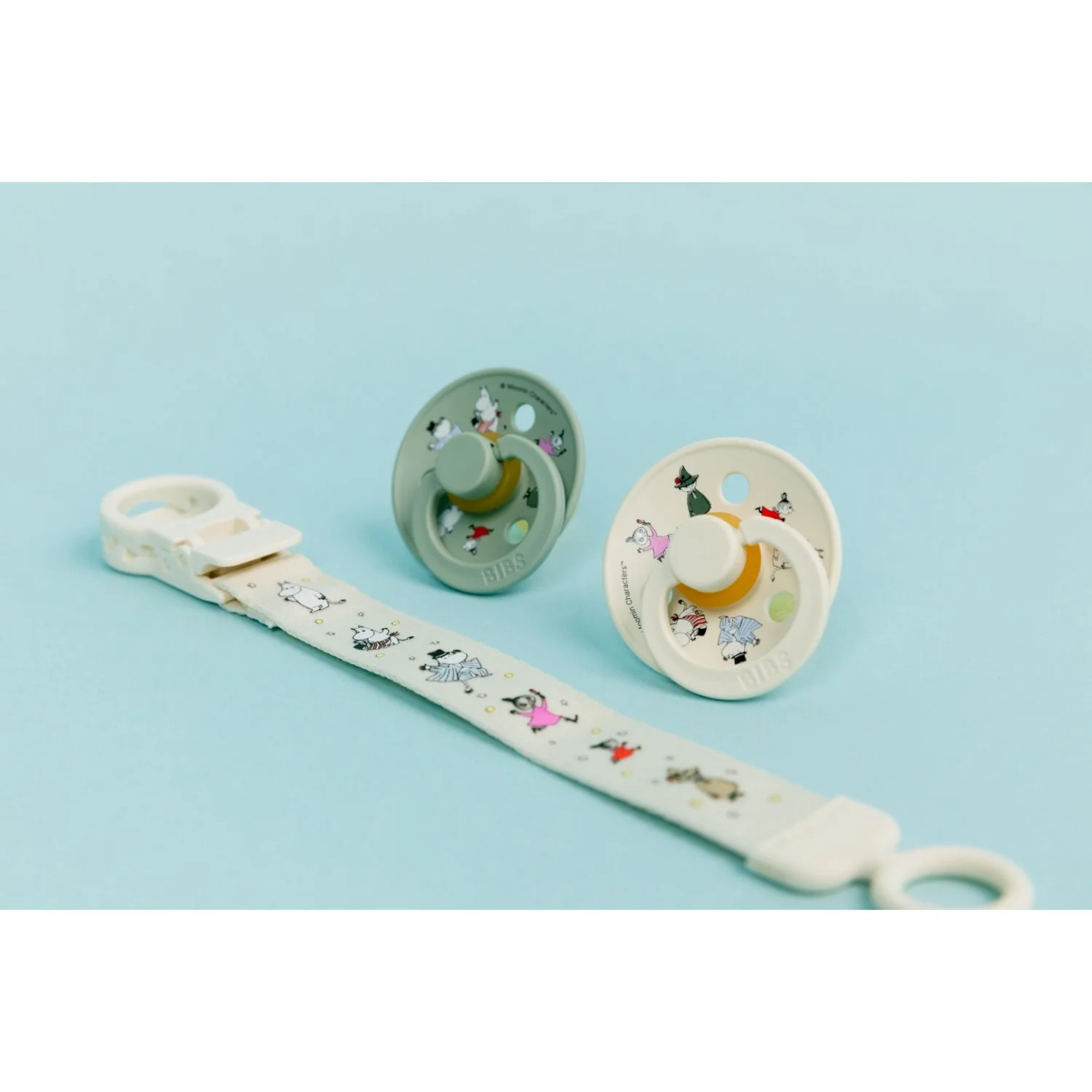 Bibs X Moomin Ivory Pacifier Clip Loop - Image 8