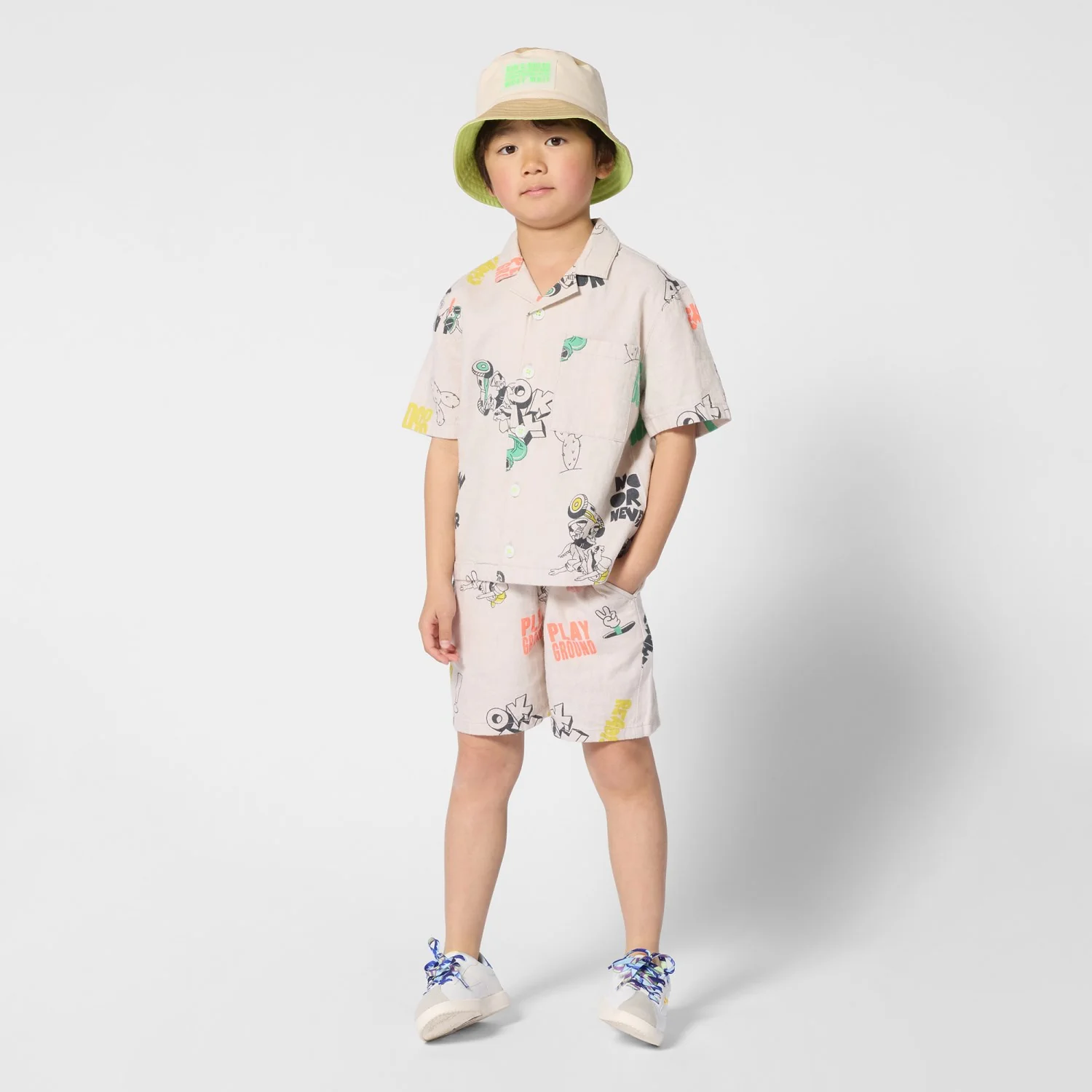 Billieblush Ivory Bucket Hat - Image 7