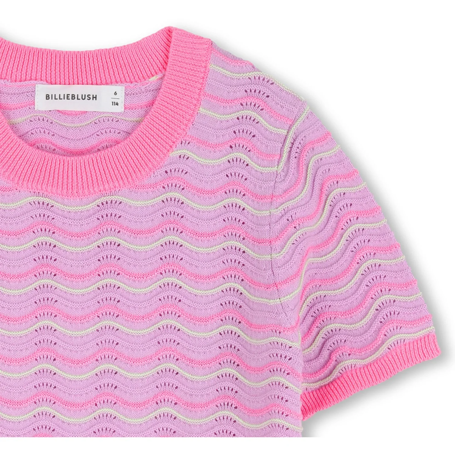 Billieblush Lilac Short Sleeves Sweater, Jumper - Image 3