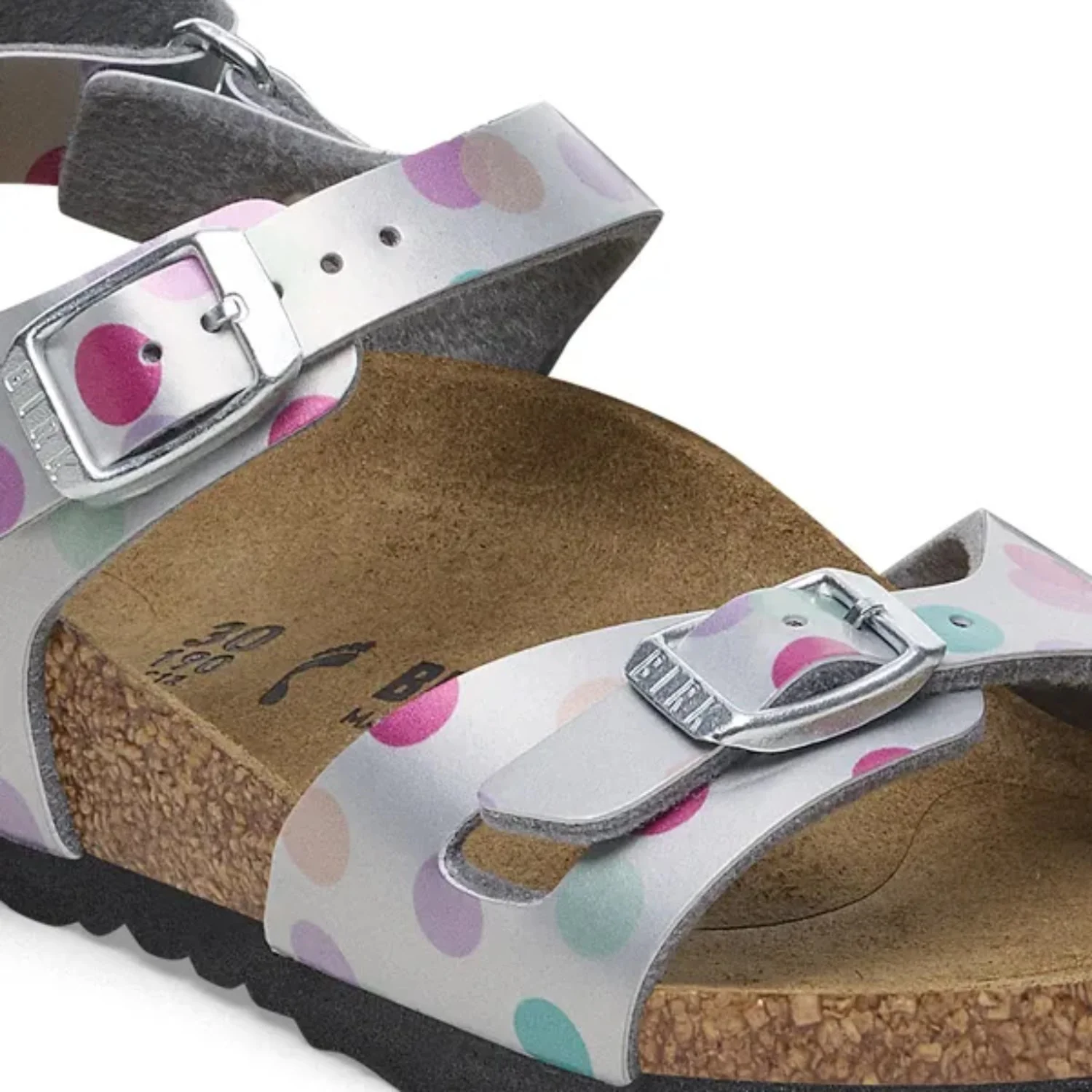Birkenstock Rio AS Kids BF Elec. Metallic SilverDots - Image 4