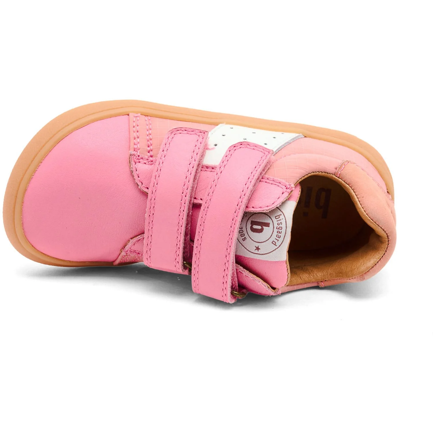 Bisgaard Pink Barefoot Ricco Velcro Shoe - Image 3