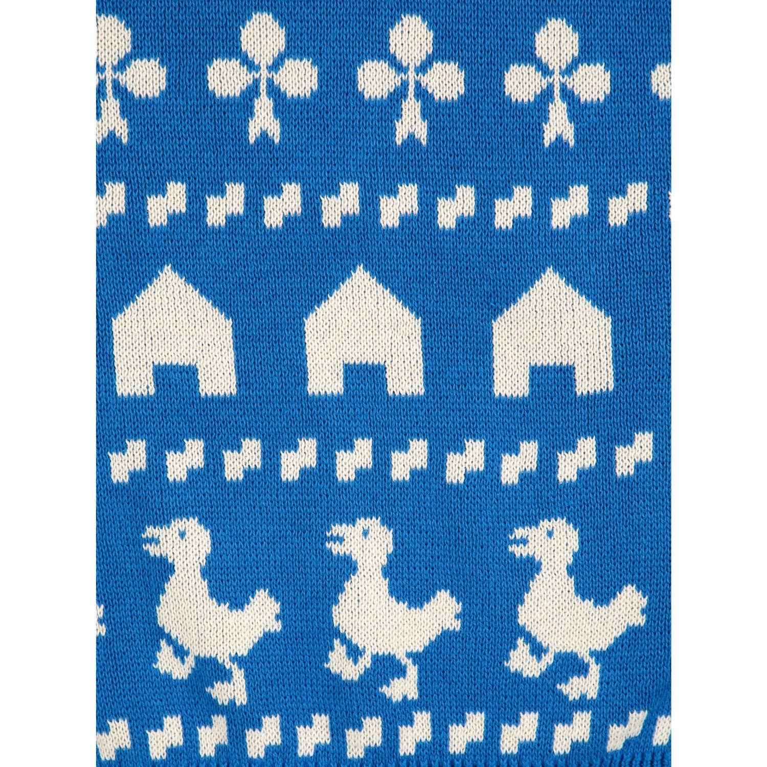 Bobo Choses Blue Farm Jacquard Jumper - Image 2