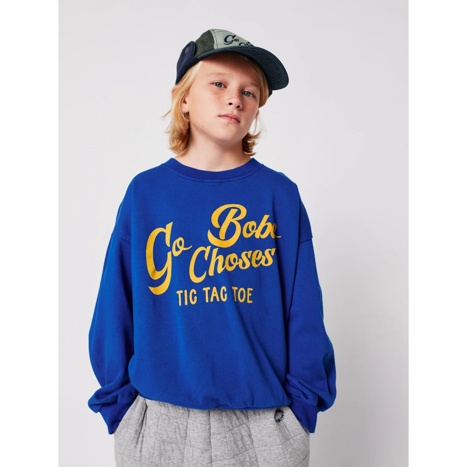 Bobo Choses Blue Go Bobo Sweatshirt - Image 3